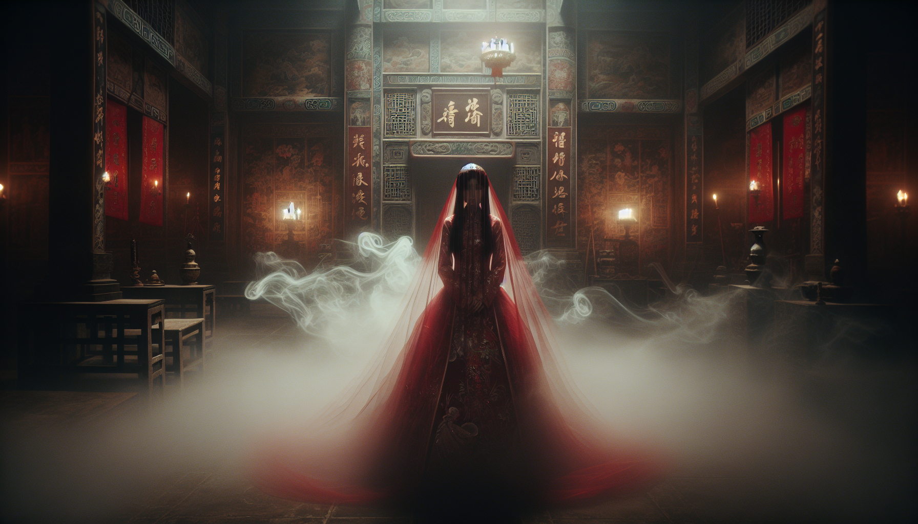 現代鬼新娘小說多元風格插畫