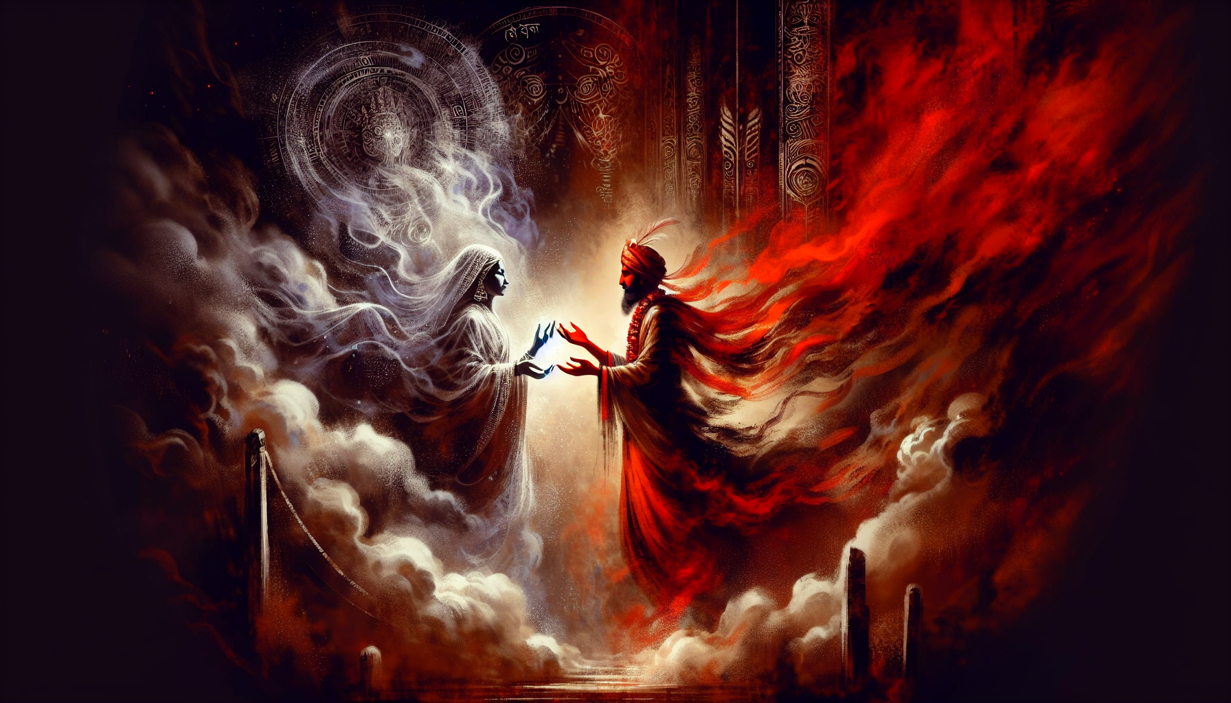 四種風格鬼新娘故事合成示意圖