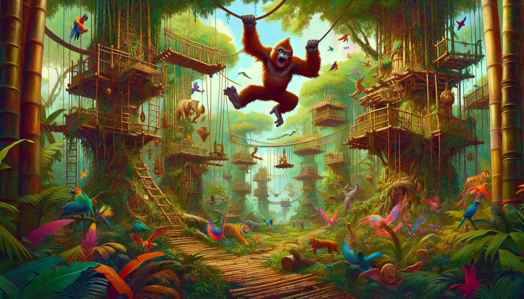 大金剛：香蕉狂熱 破壞場景趣味畫面