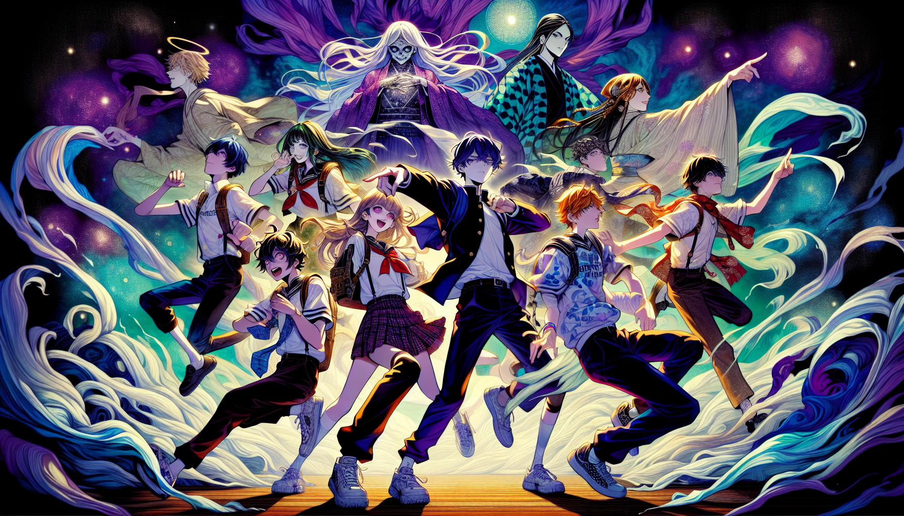 音無結弦甦醒於死後世界，與百合初遇的經典場景