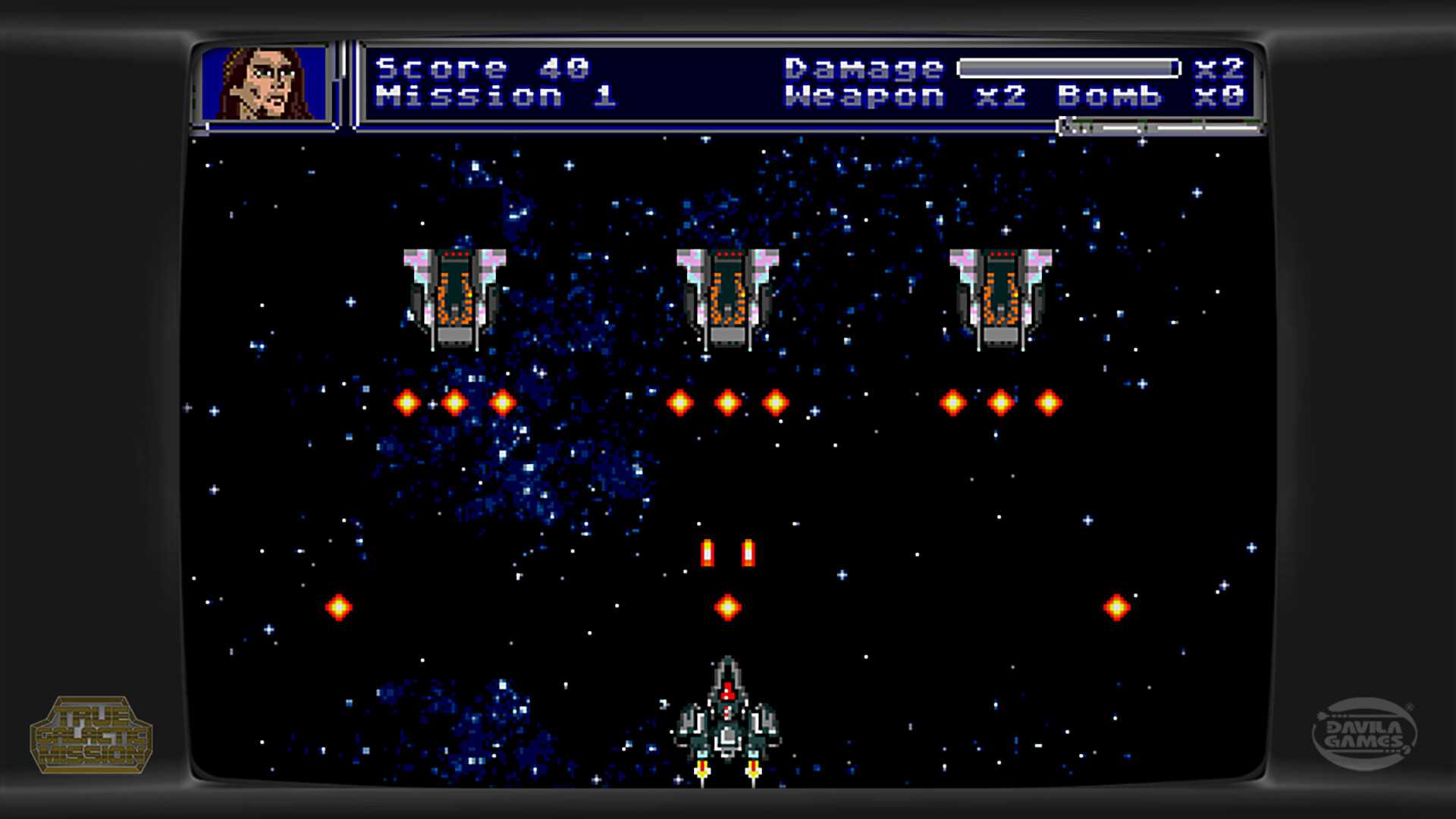 懷舊16位元街機射擊遊戲《True Galactic Mission》－復刻經典橫向彈幕新作登場