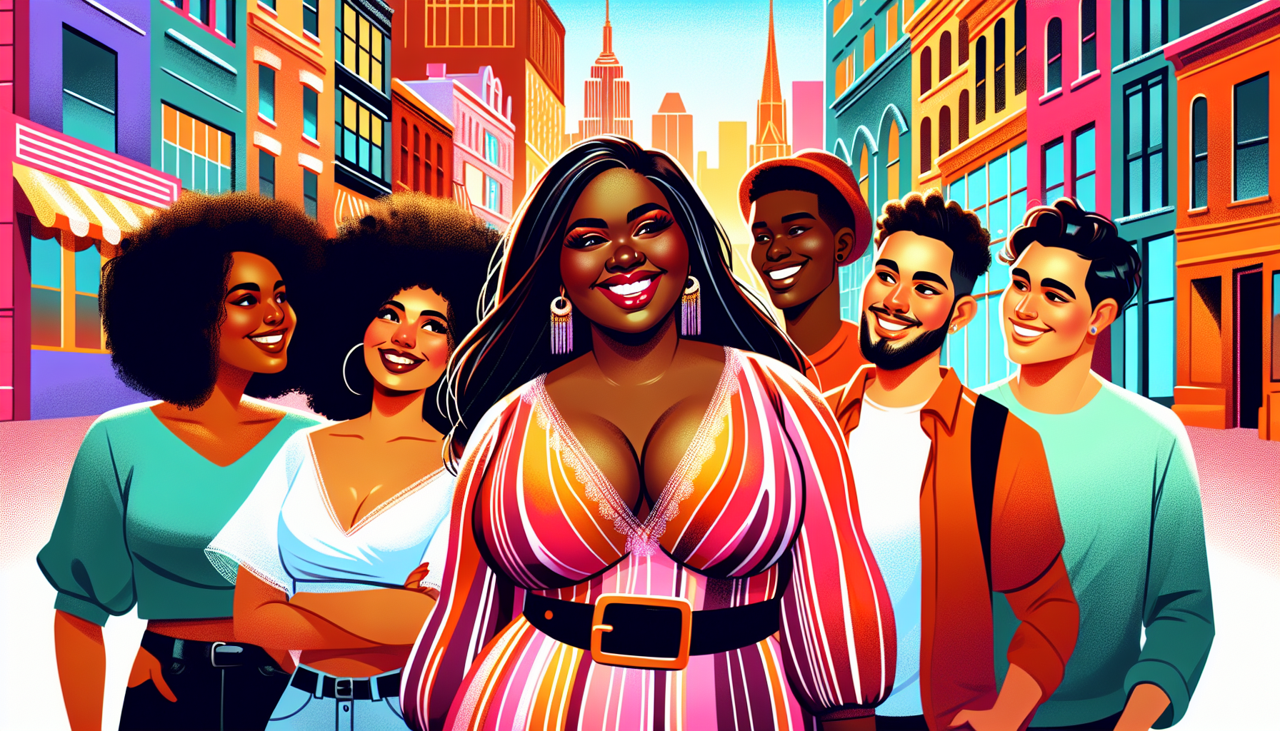 自信發光的重量級女性主角