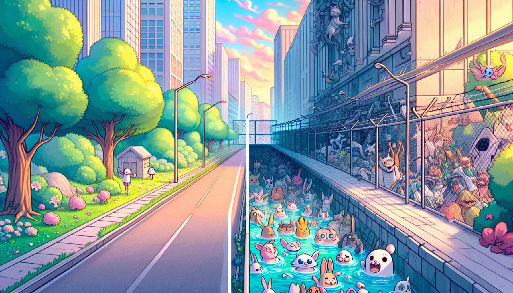 咩咩羊與監獄兔動畫製作風格對比