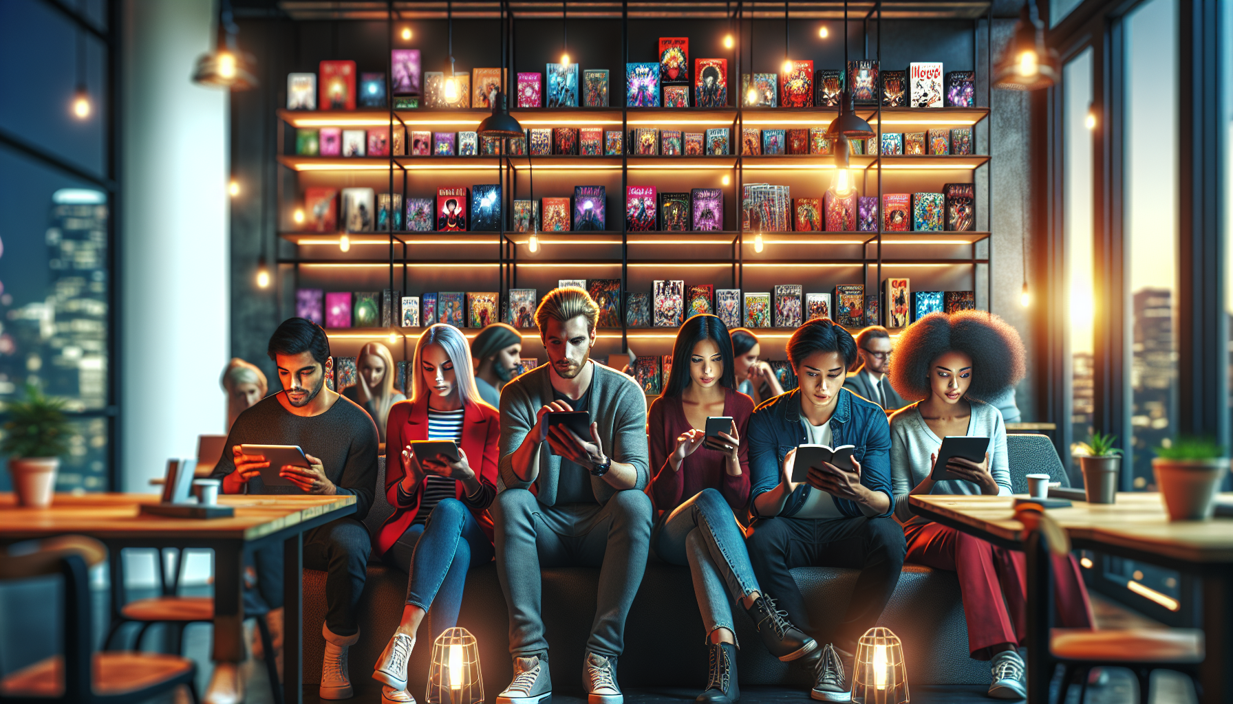 韓國網路小說平台界面與作家社群活絡情況