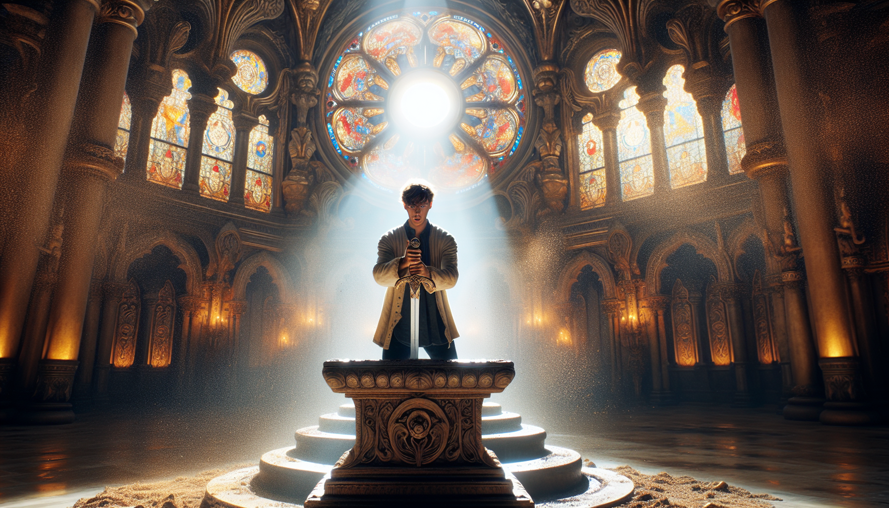 林克拔出大師之劍的經典畫面