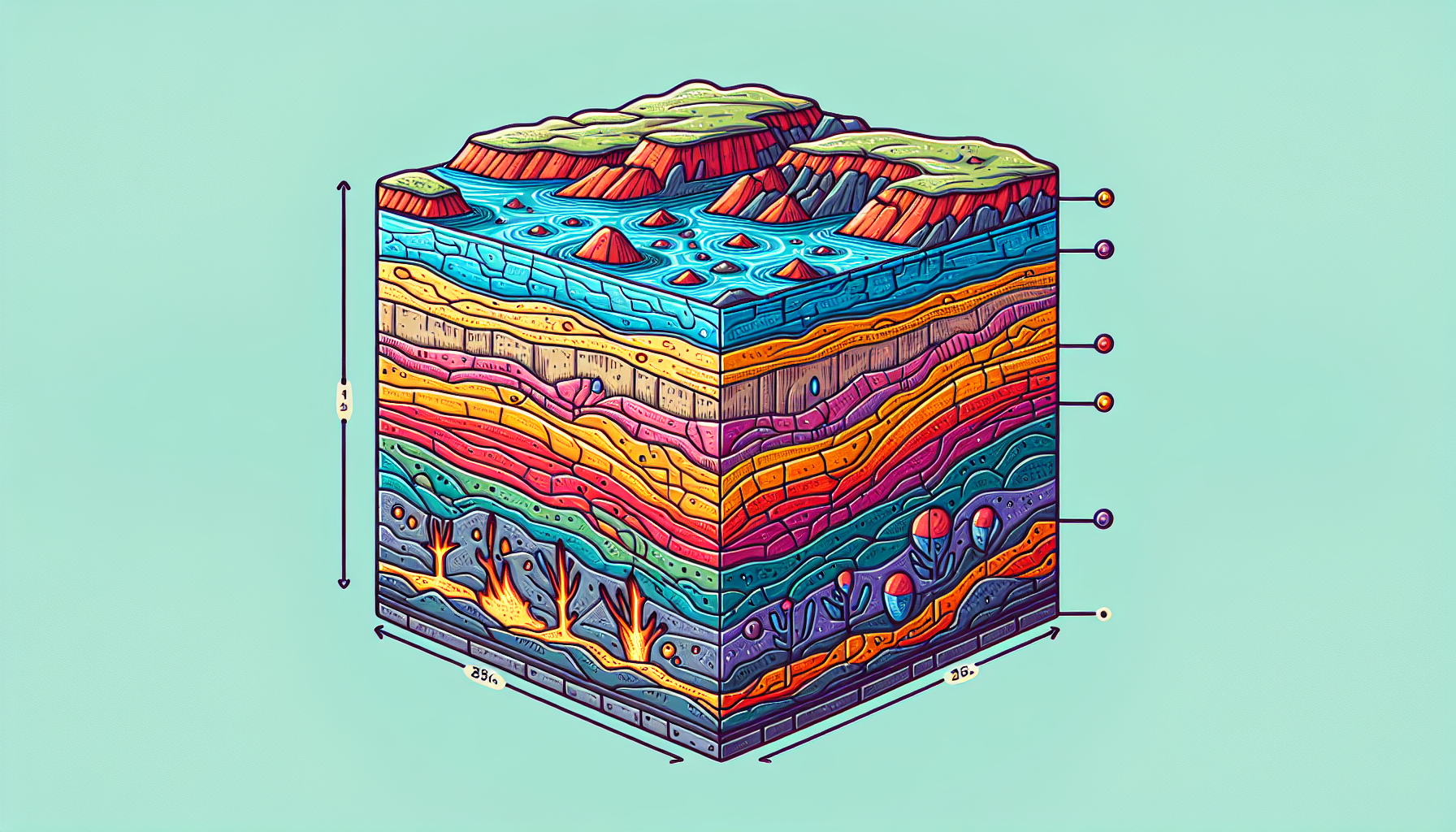 石油起源地層構造解說圖