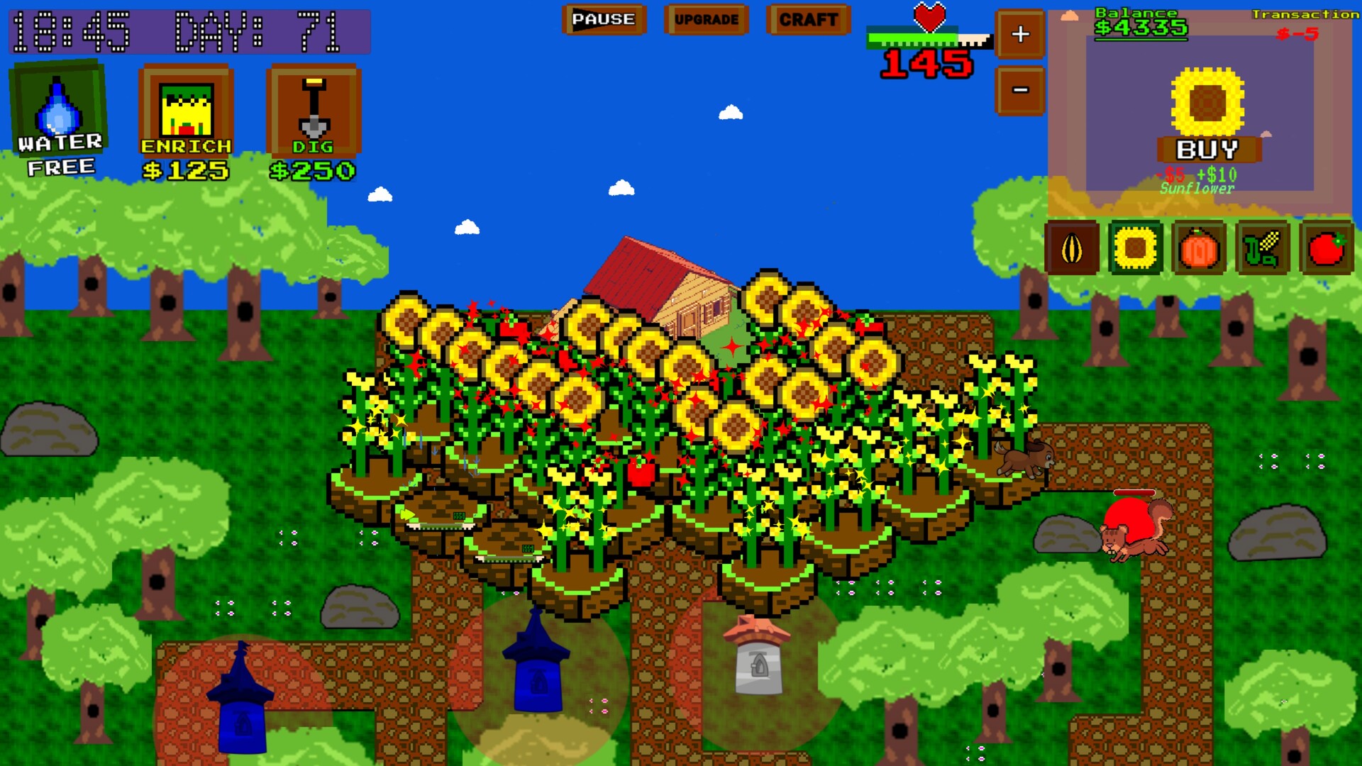 策略塔防經營免費新作《Sunflower Stronghold》登場！結合農場種植與塔防生存考驗