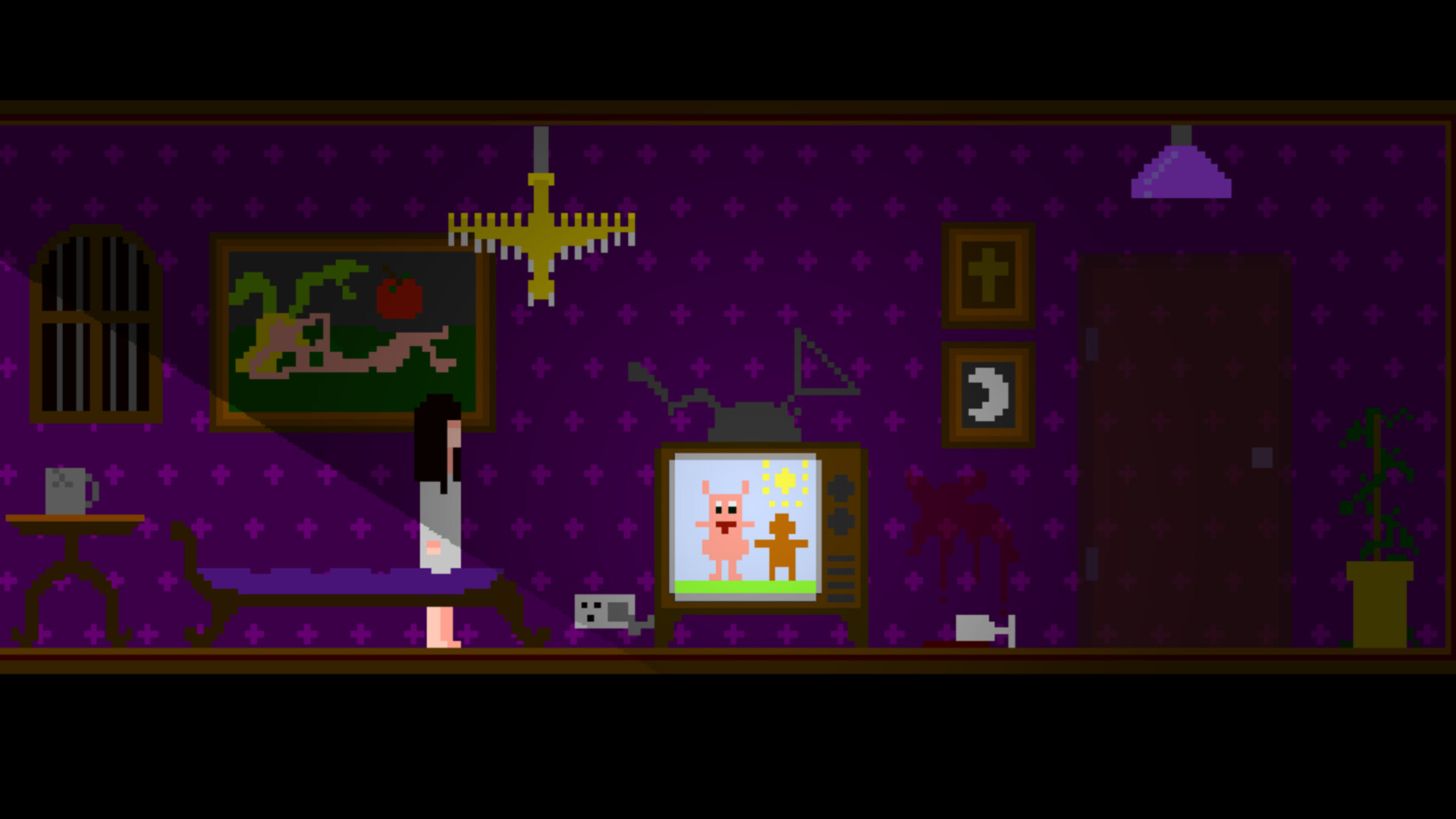 像素生存恐怖遊戲《Gore In Crayon》Steam上線！無文字敘事與心理驚悚短篇新體驗