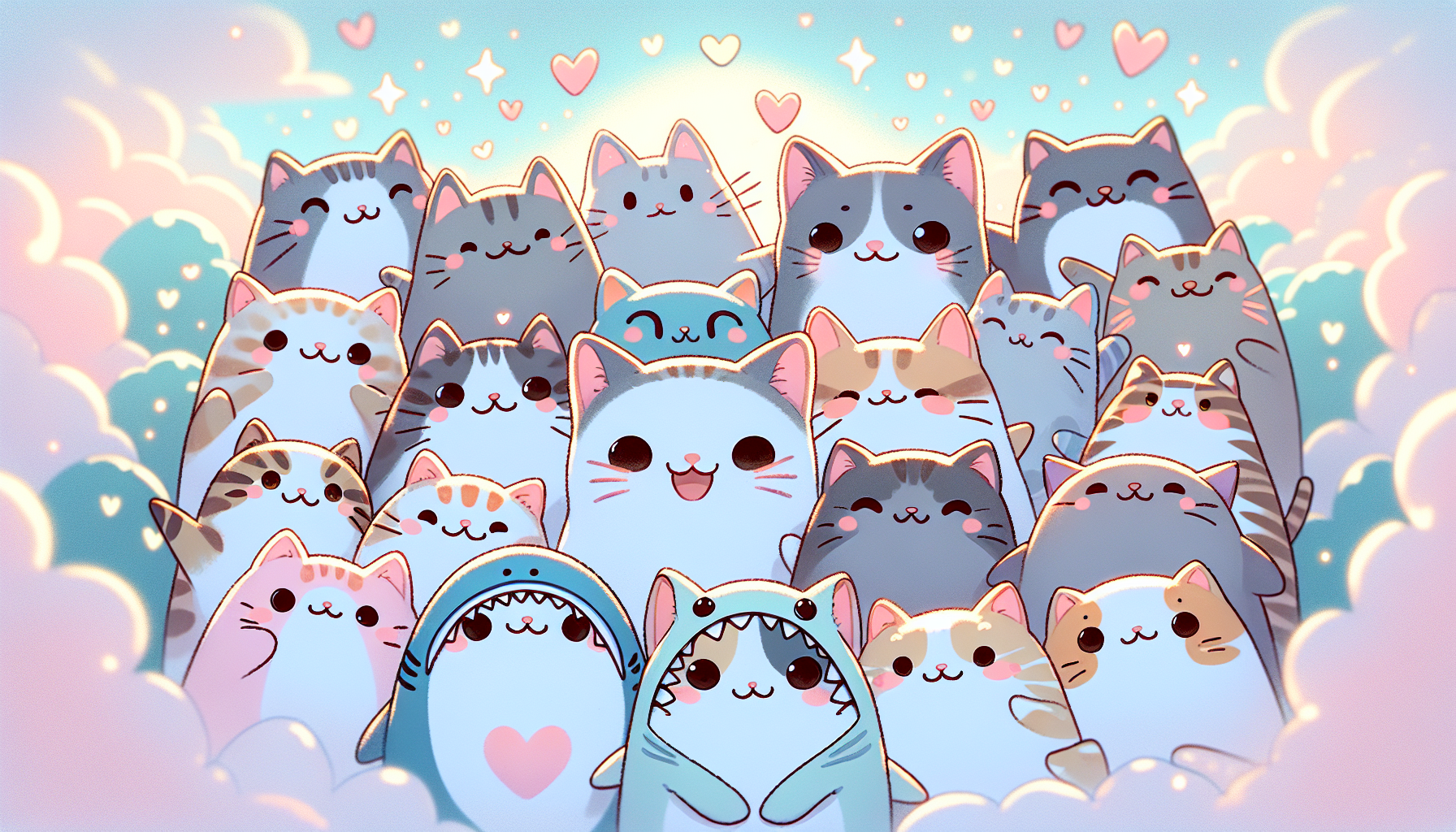 鯊魚貓文化風潮下的萌寵合影