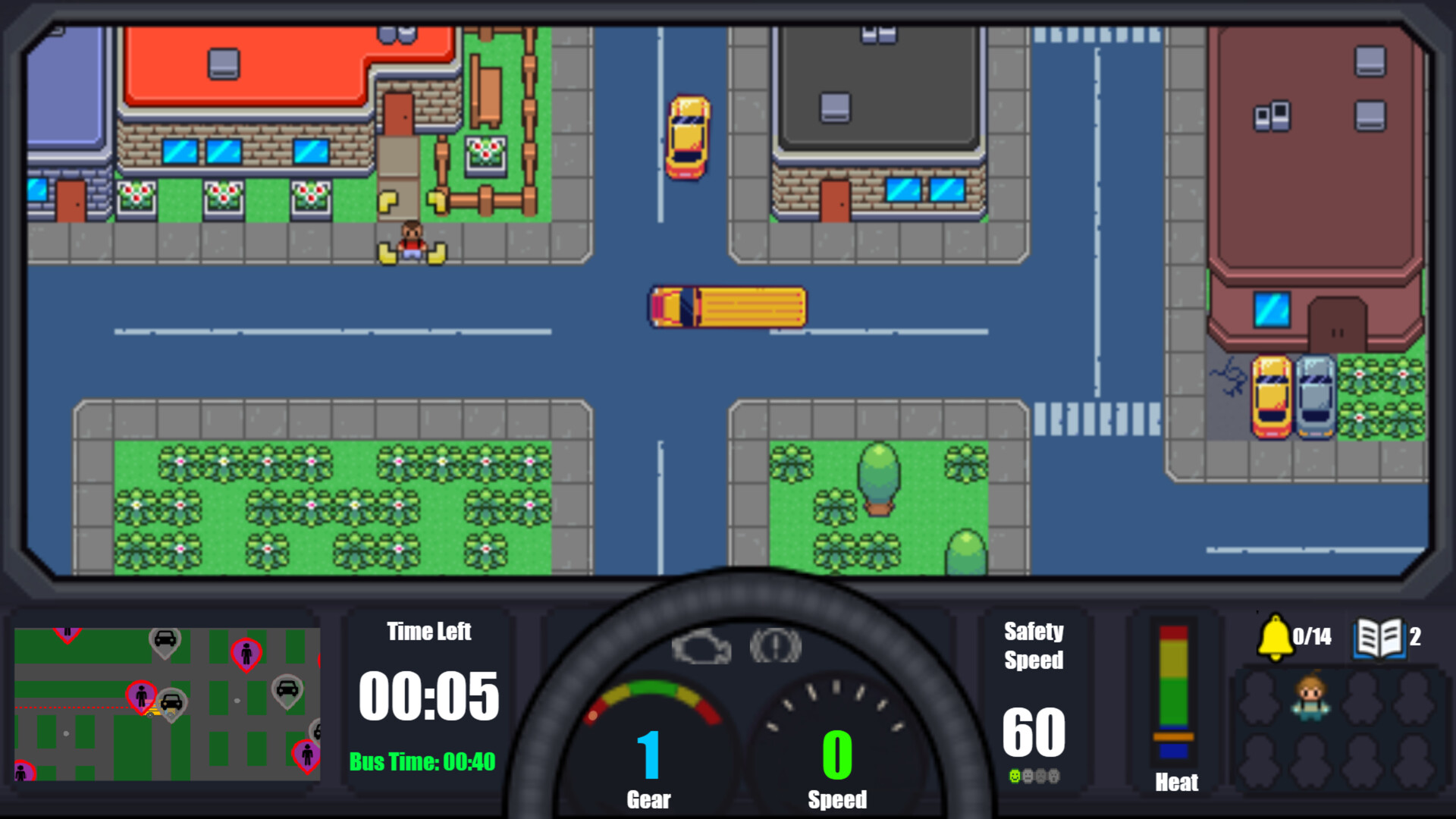 像素風街機駕駛休閒新體驗！《Late for School》Steam搶先體驗釋出，瘋狂校車遊戲類型玩家必看