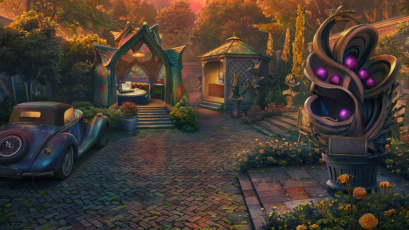 遊戲的背景圖，充滿神秘氛圍。