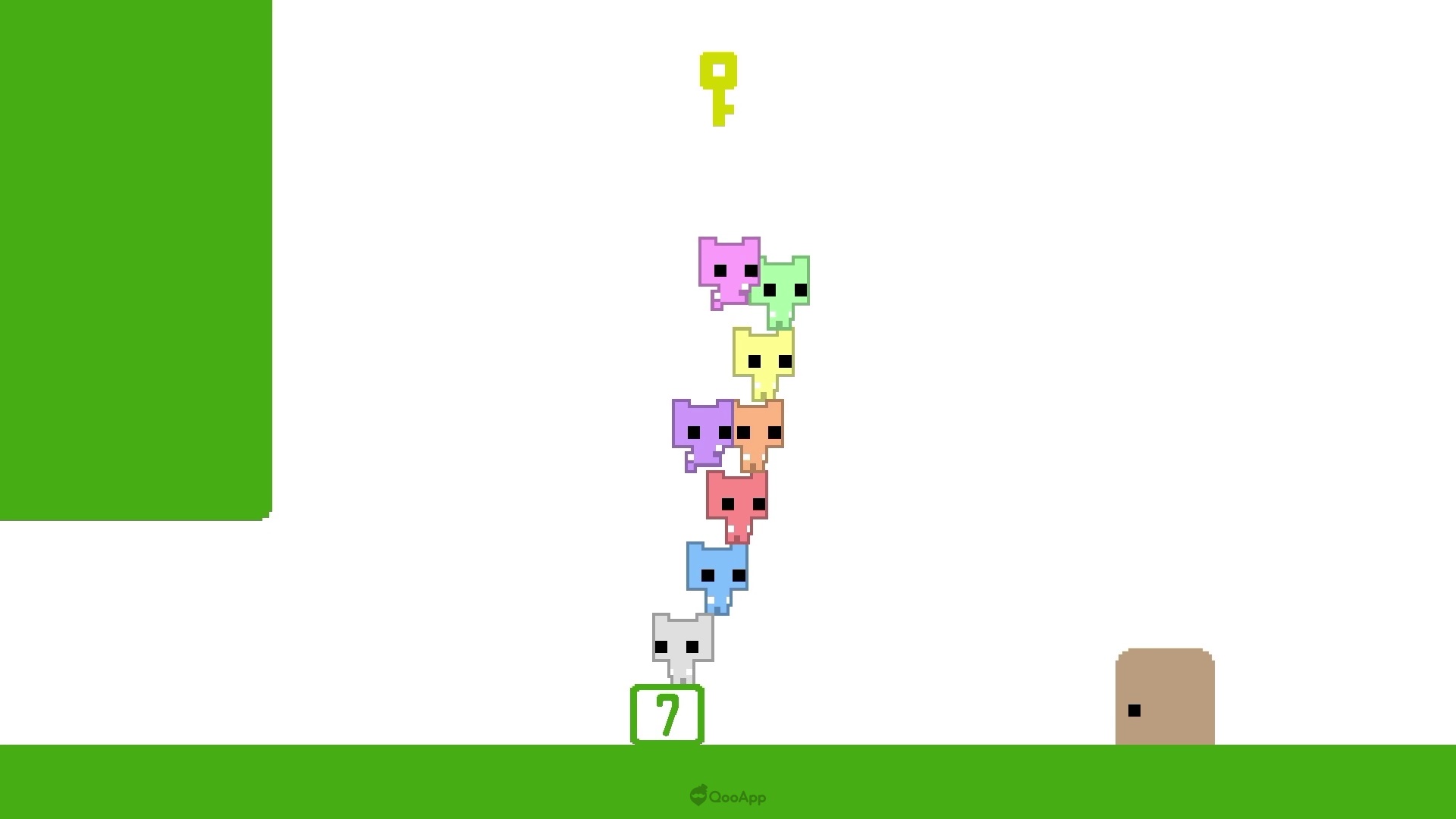 PICO PARK 2 玩家們需要疊羅漢才能過關