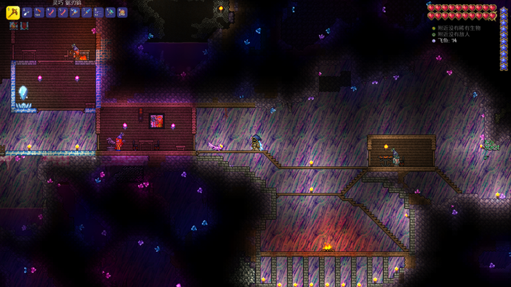 在幽暗的洞窟中建立前線基地