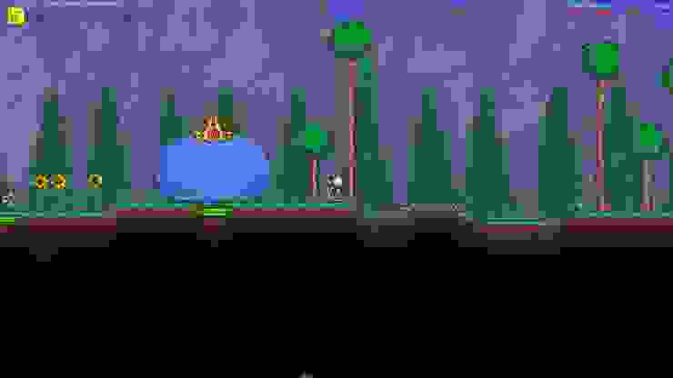 遊戲初期的史萊姆王Boss