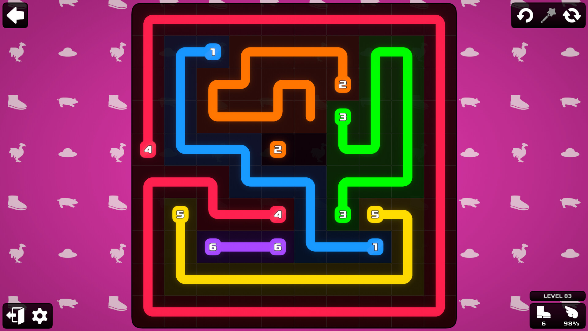 一個較大網格的謎題，展示了更高的複雜度。