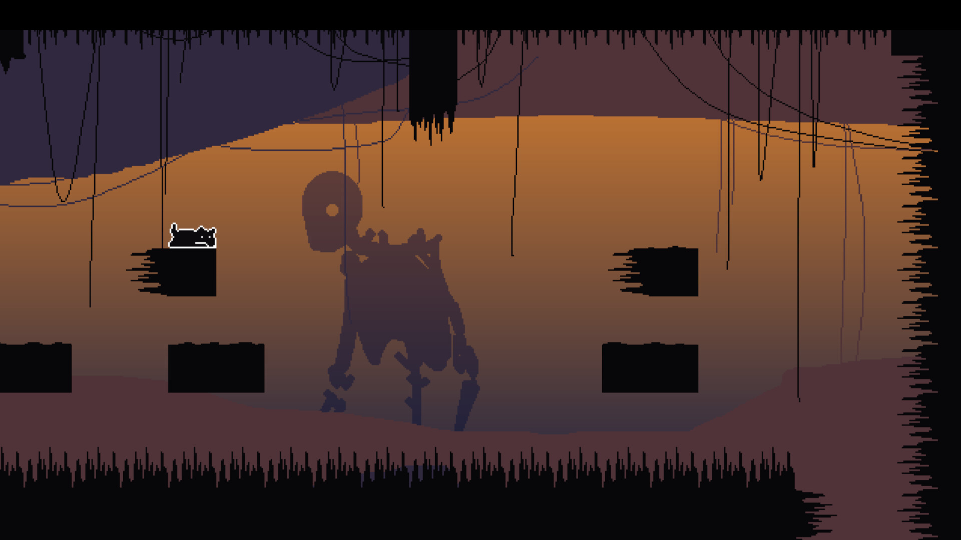 遊戲後期的壯闊場景，展現了像素藝術的無限可能