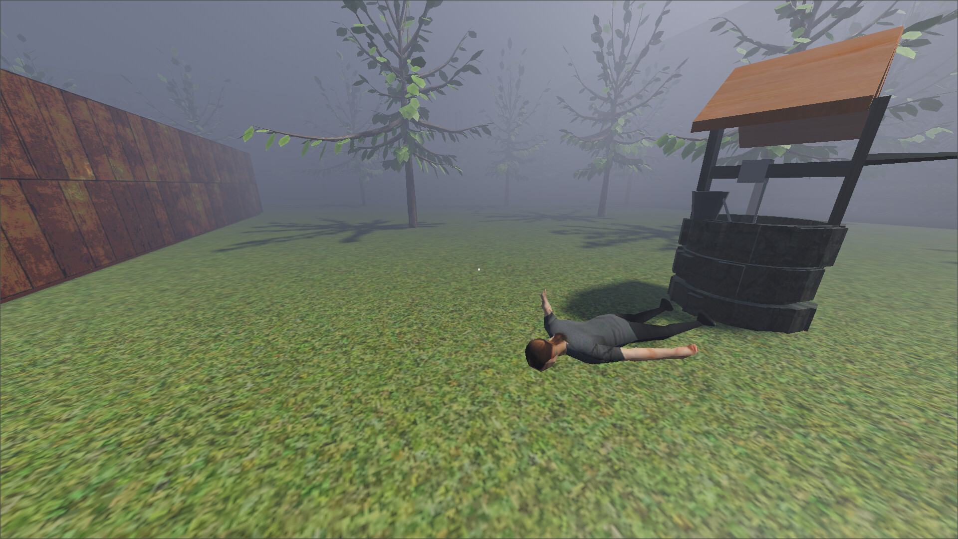 遊戲中主角居住的室內場景,光影效果增添了不安感