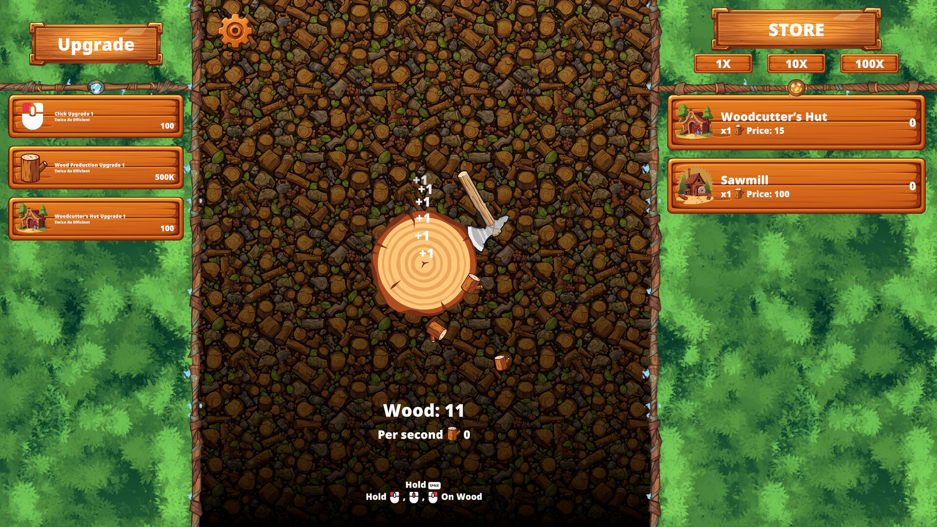 遊戲介面截圖,顯示了豐富的升級選項與資源管理面板