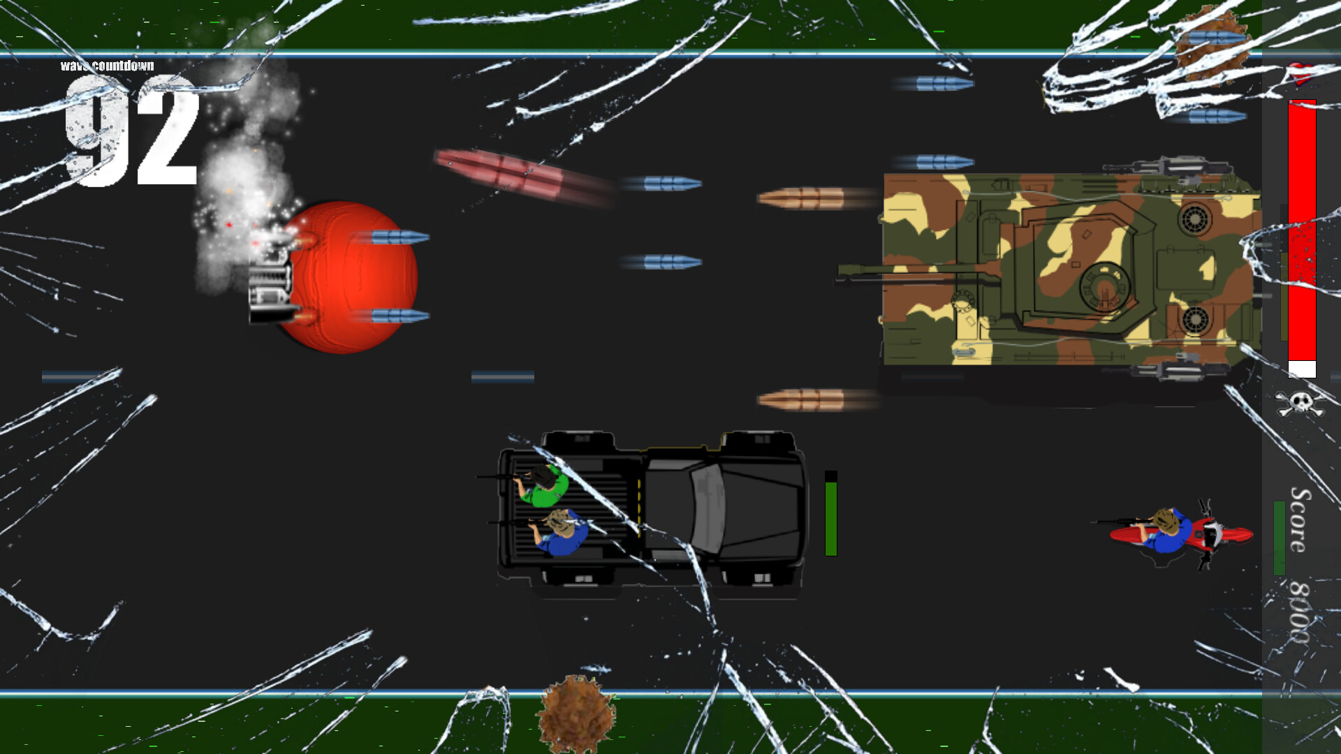 遊戲中需要駕駛載具進行戰鬥的關卡