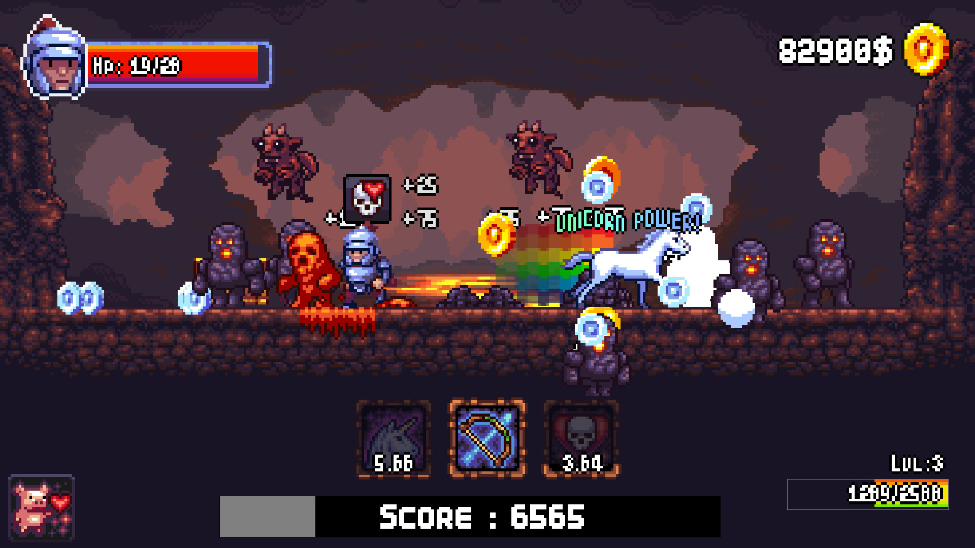 遊戲後期畫面，特效華麗