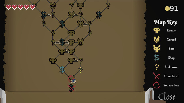 Mouse Curser 遊戲畫面，展現了彈幕射擊的激烈戰鬥