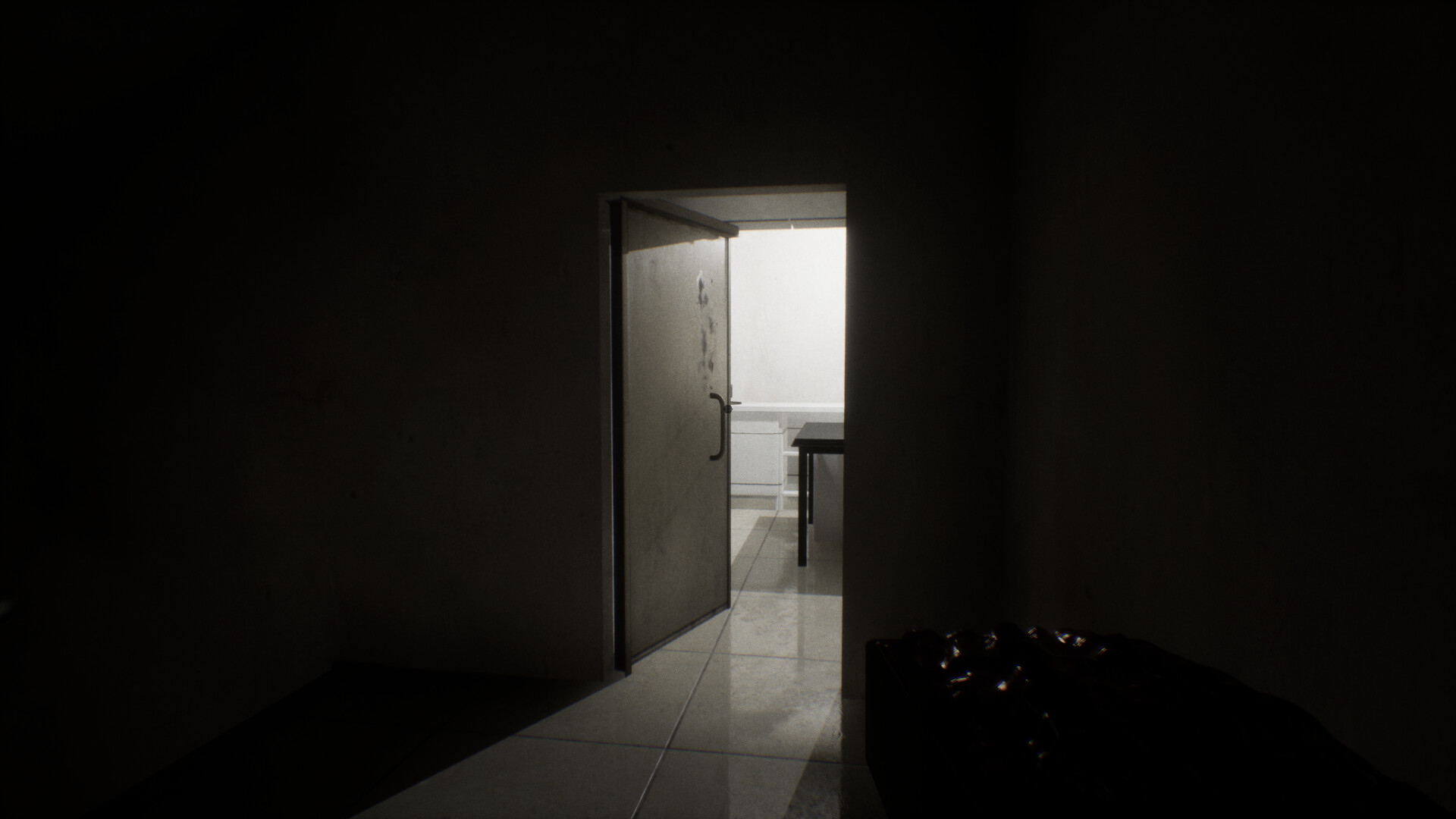 騎車逃離的場景