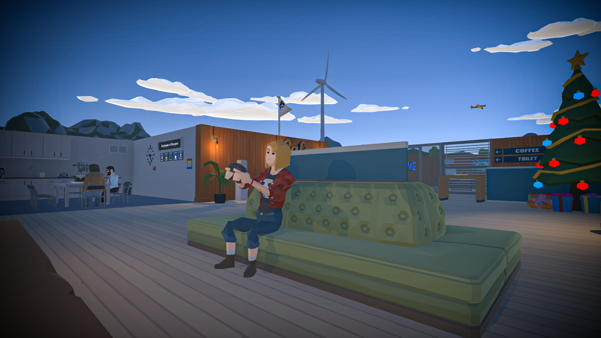 遊戲中發行遊戲的介面，顯示了遊戲名稱、類型和預期評分。