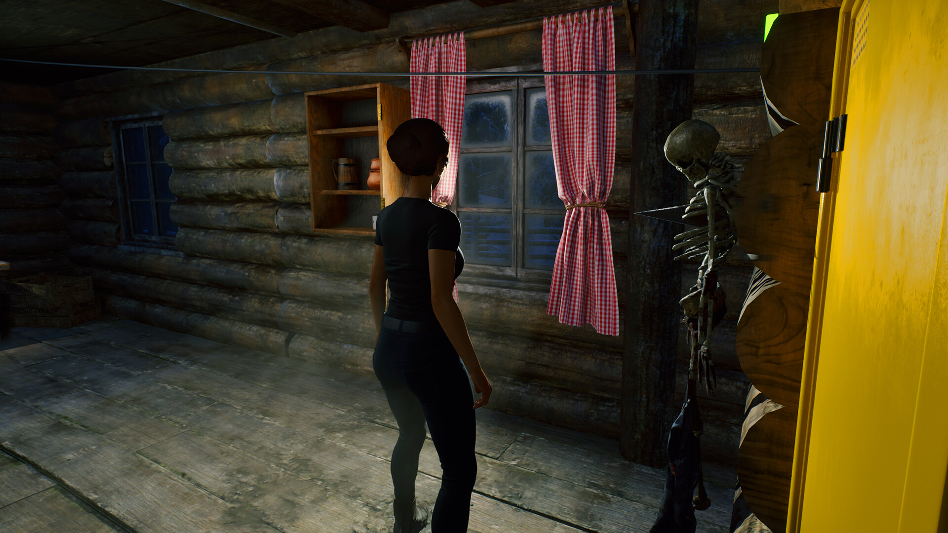 兩位玩家角色在科幻風格的場景中探索,背景充滿了神秘的機械結構