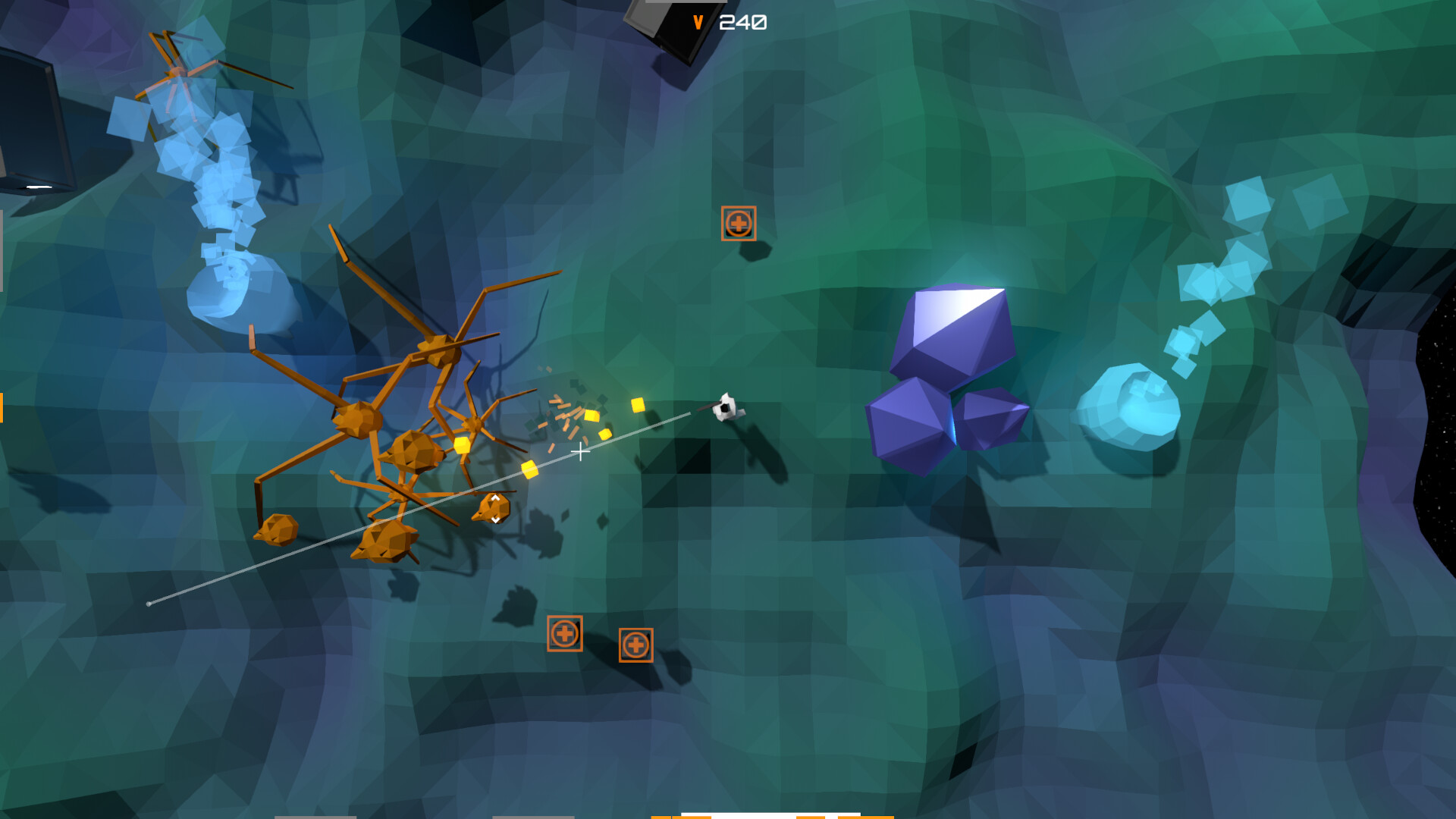 激烈的交火場景,展現了遊戲中的粒子特效與光影表現。