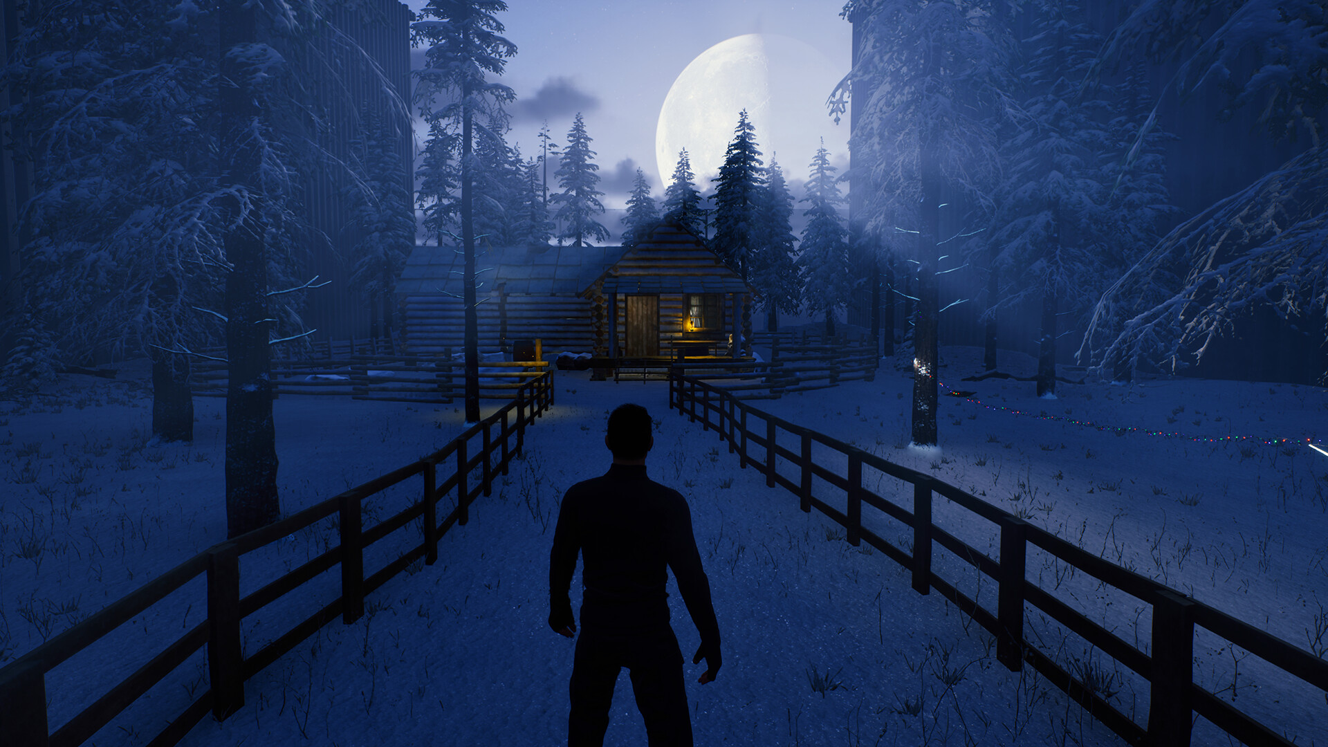 角色在充滿未來科技感的通道中奔跑