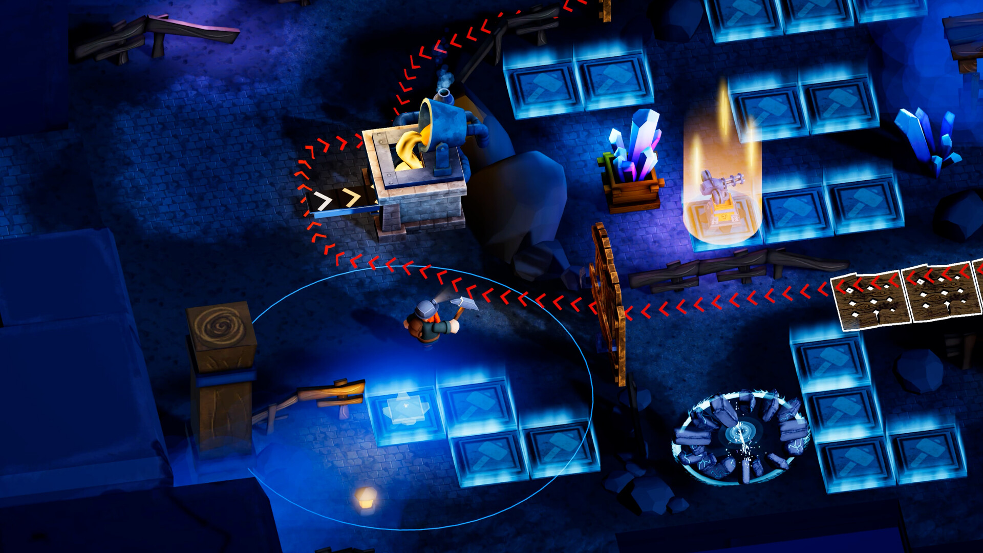 開採資源是建立強大防禦的基礎