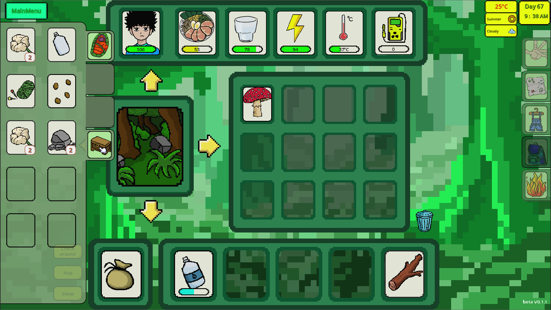 遊戲中的卡牌介面與資源管理，展示了精美的手繪風格