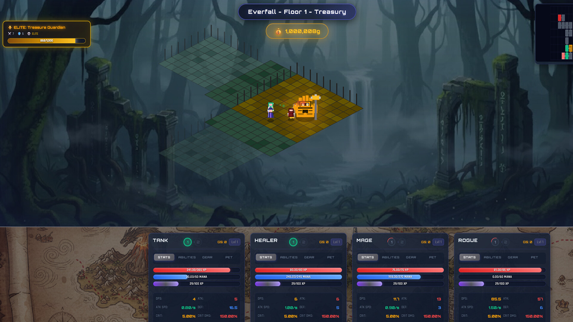 遊戲的物品欄介面，展示了豐富的裝備槽位與屬性面板。