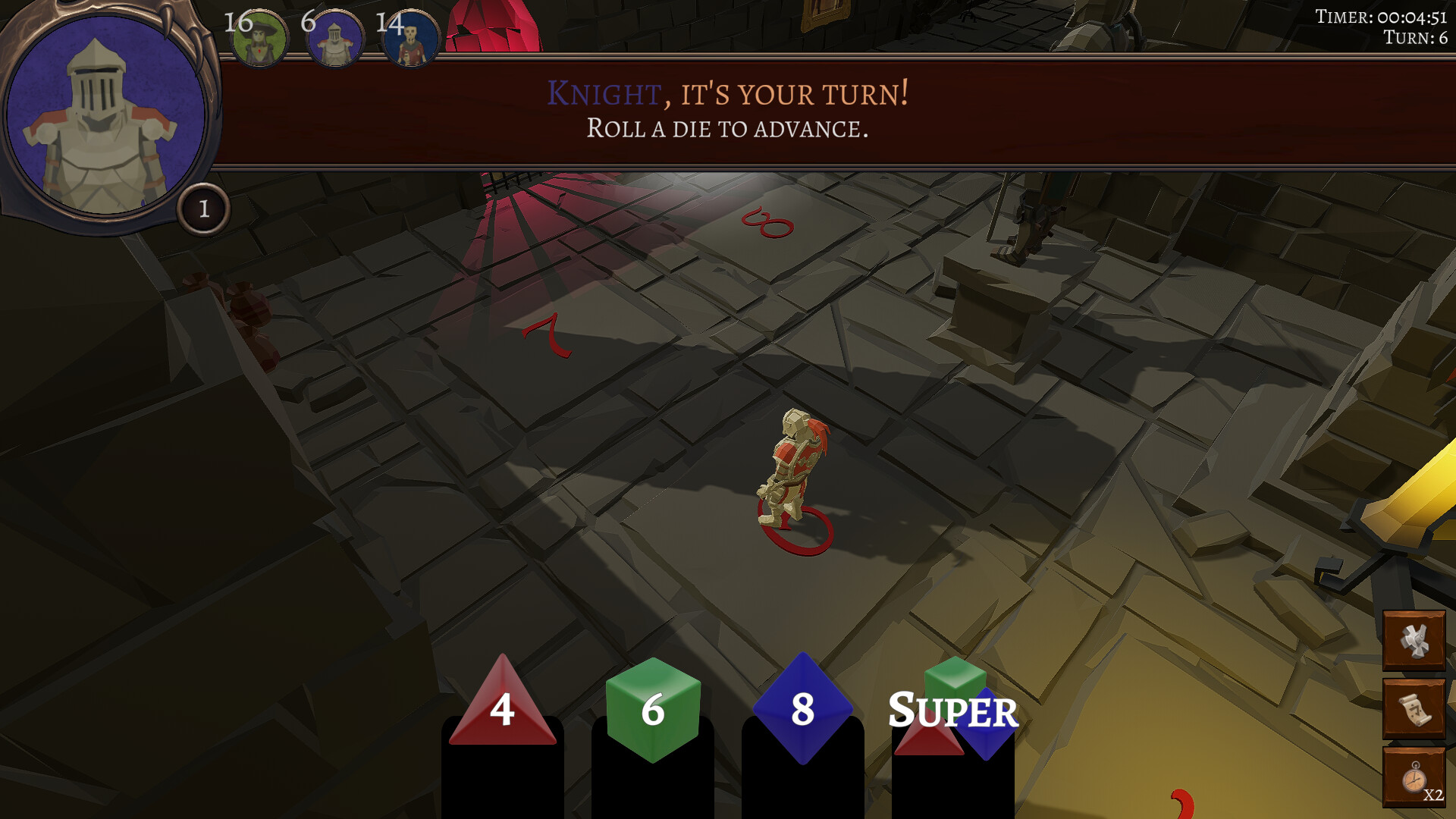 遊戲棋盤採用暗黑風格的3D場景設計