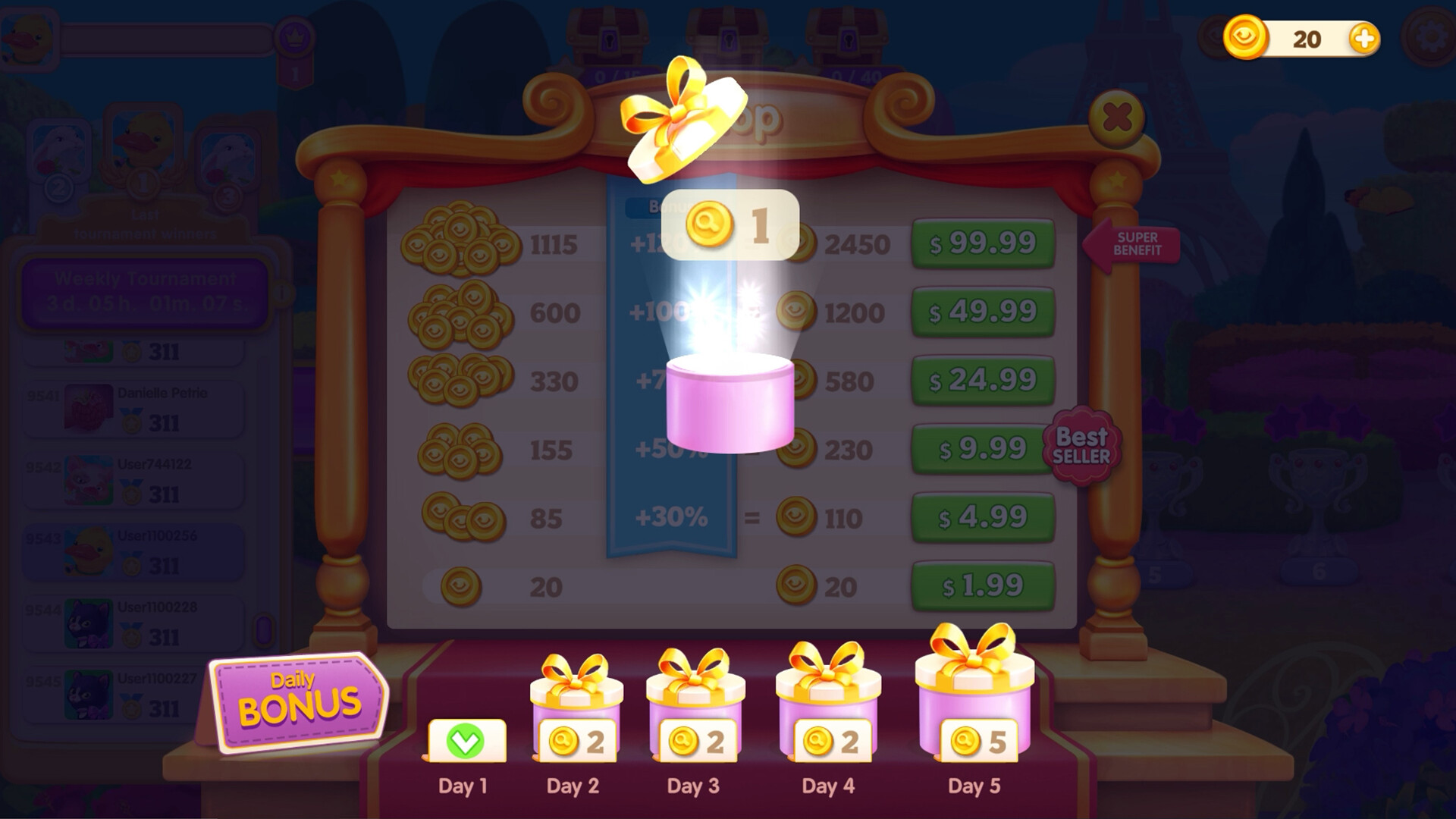 色彩繽紛的糖果與甜點場景,這類高密度的物件排列是高級挑戰之一。