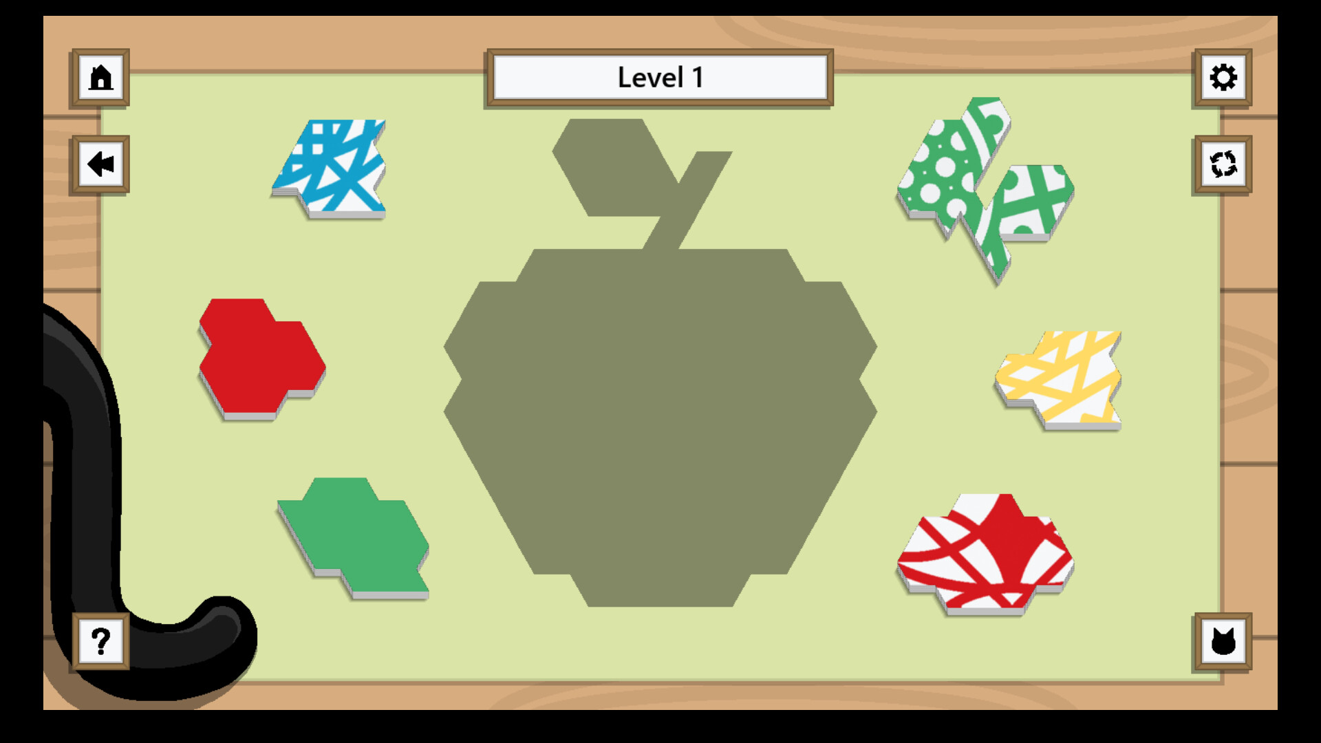 遊戲畫面展示了破損的陶器碎片,玩家需要將它們拼湊起來。