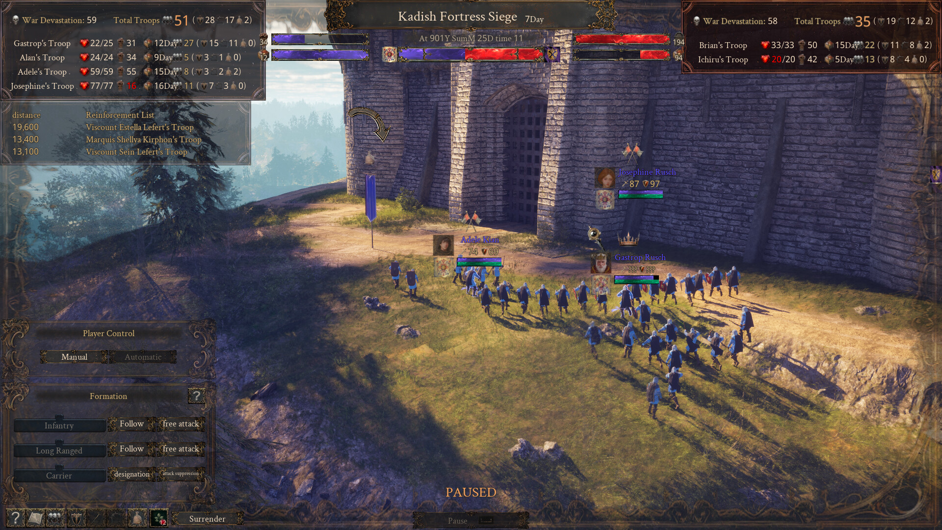 世界地圖介面，顯示了各個國家勢力的分佈與玩家當前的位置。