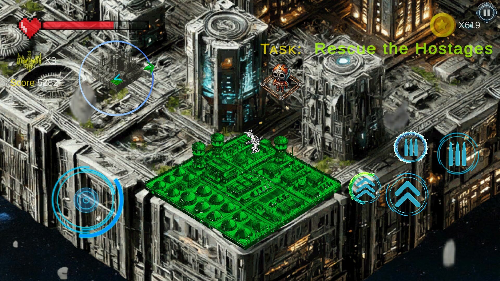 遊戲結尾或過關畫面，展示飛船飛向深空