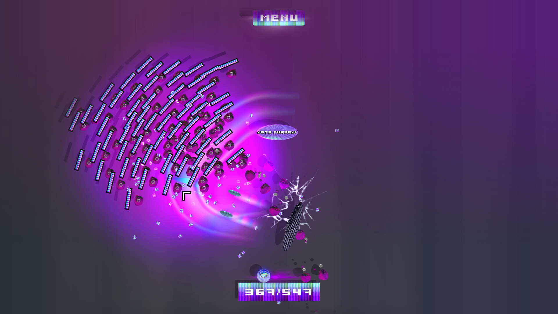 迷幻風格的射擊戰鬥場面