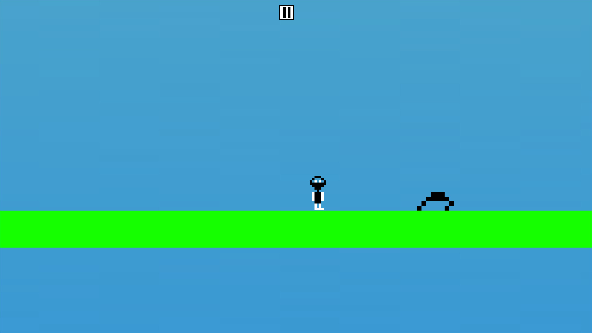 一個複雜的關卡截圖，結合了多種陷阱和平台。