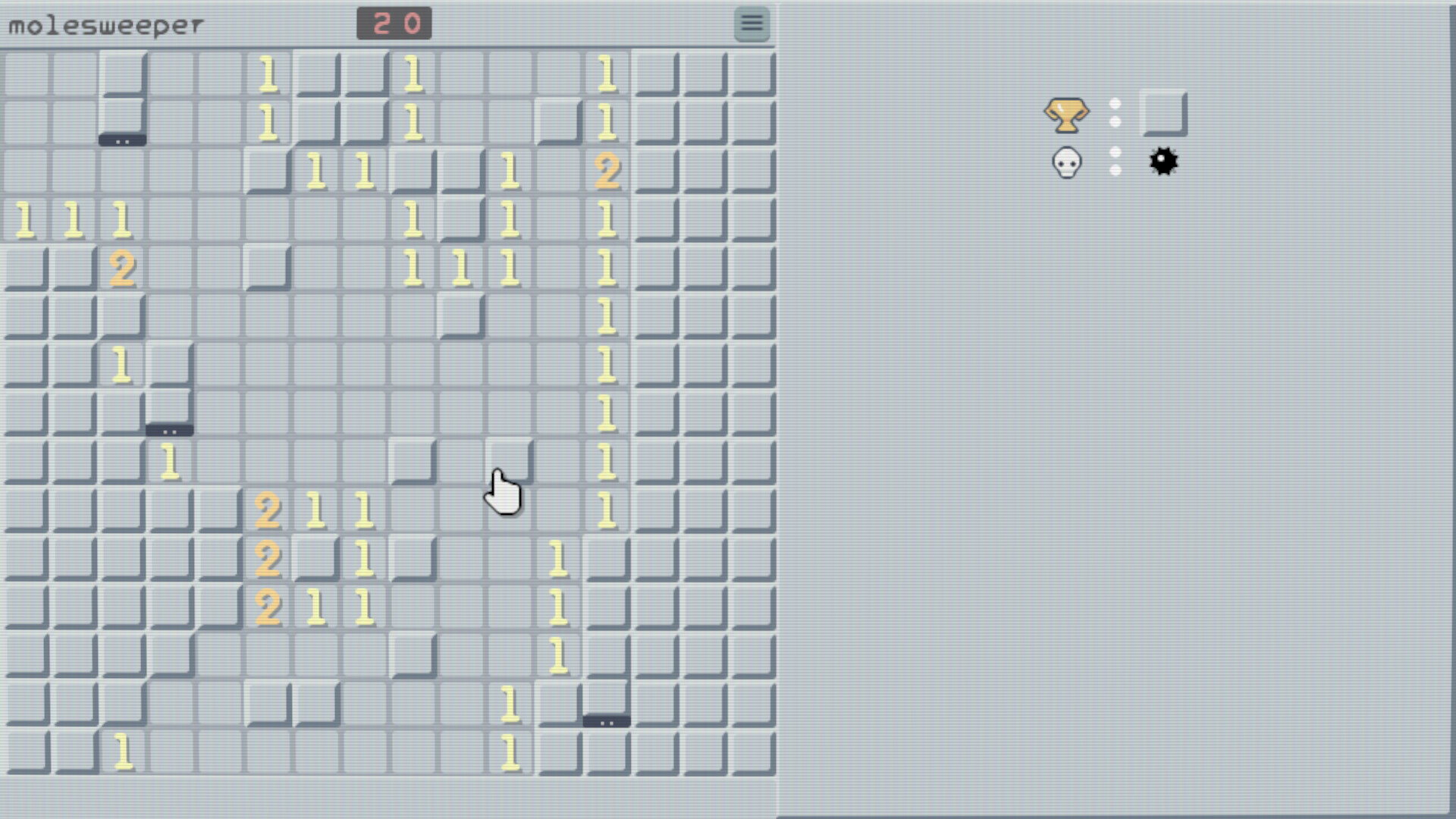 一款以鼴鼠為主題的掃雷變體遊戲。