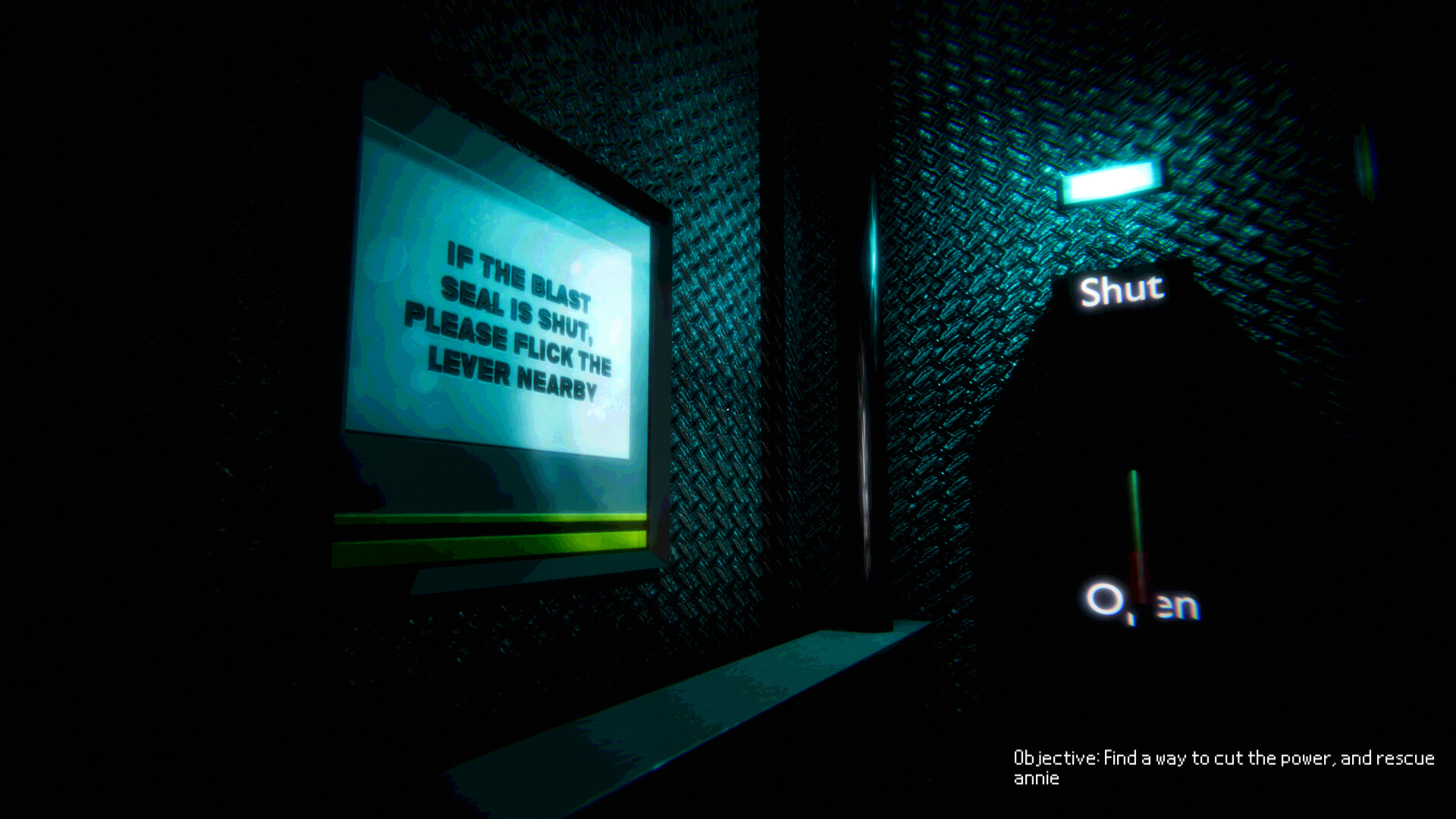 充滿謎團的房間,牆上的塗鴉與散落的物品暗示著劇情的不單純