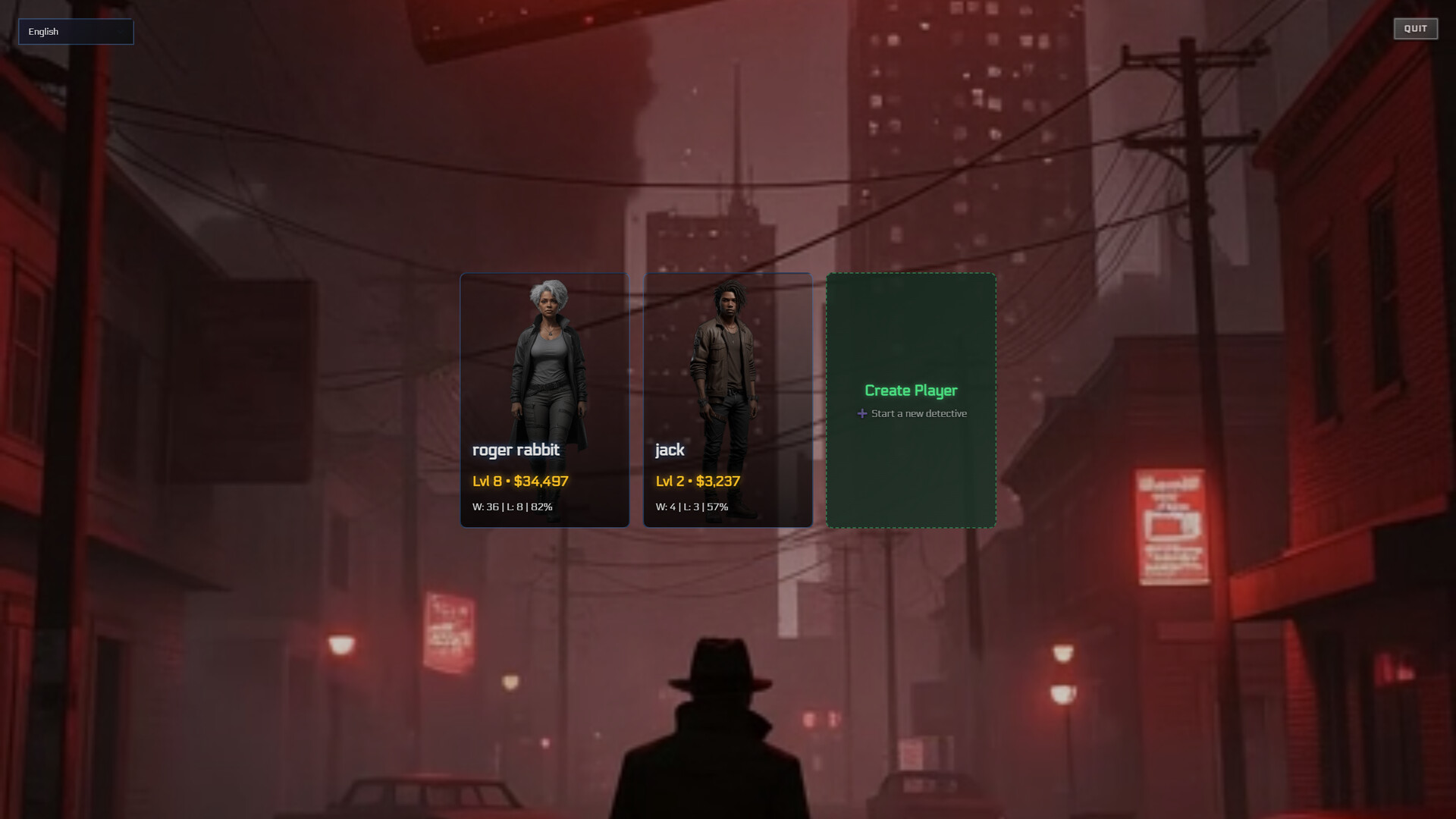 遊戲中的調查場景，展現了充滿細節的環境敘事與獨特的美術風格。