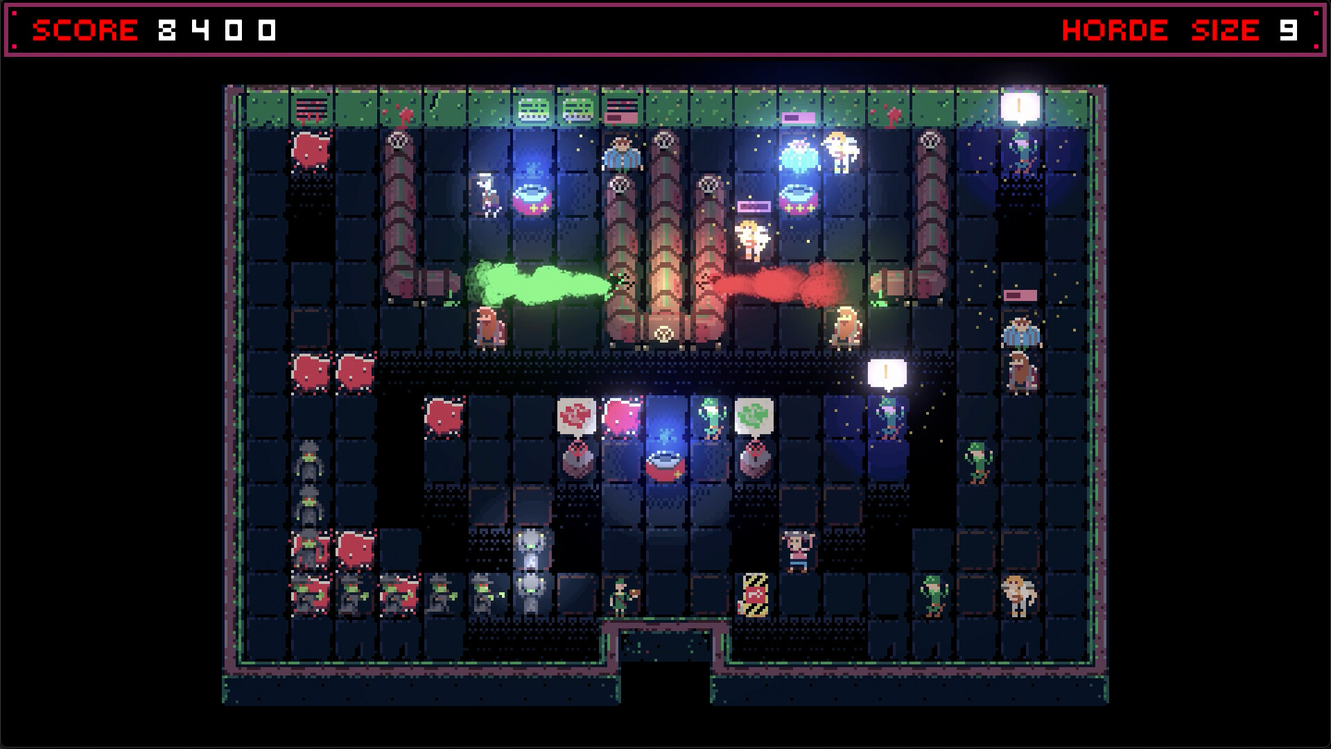 類似貪食蛇的隊伍移動機制