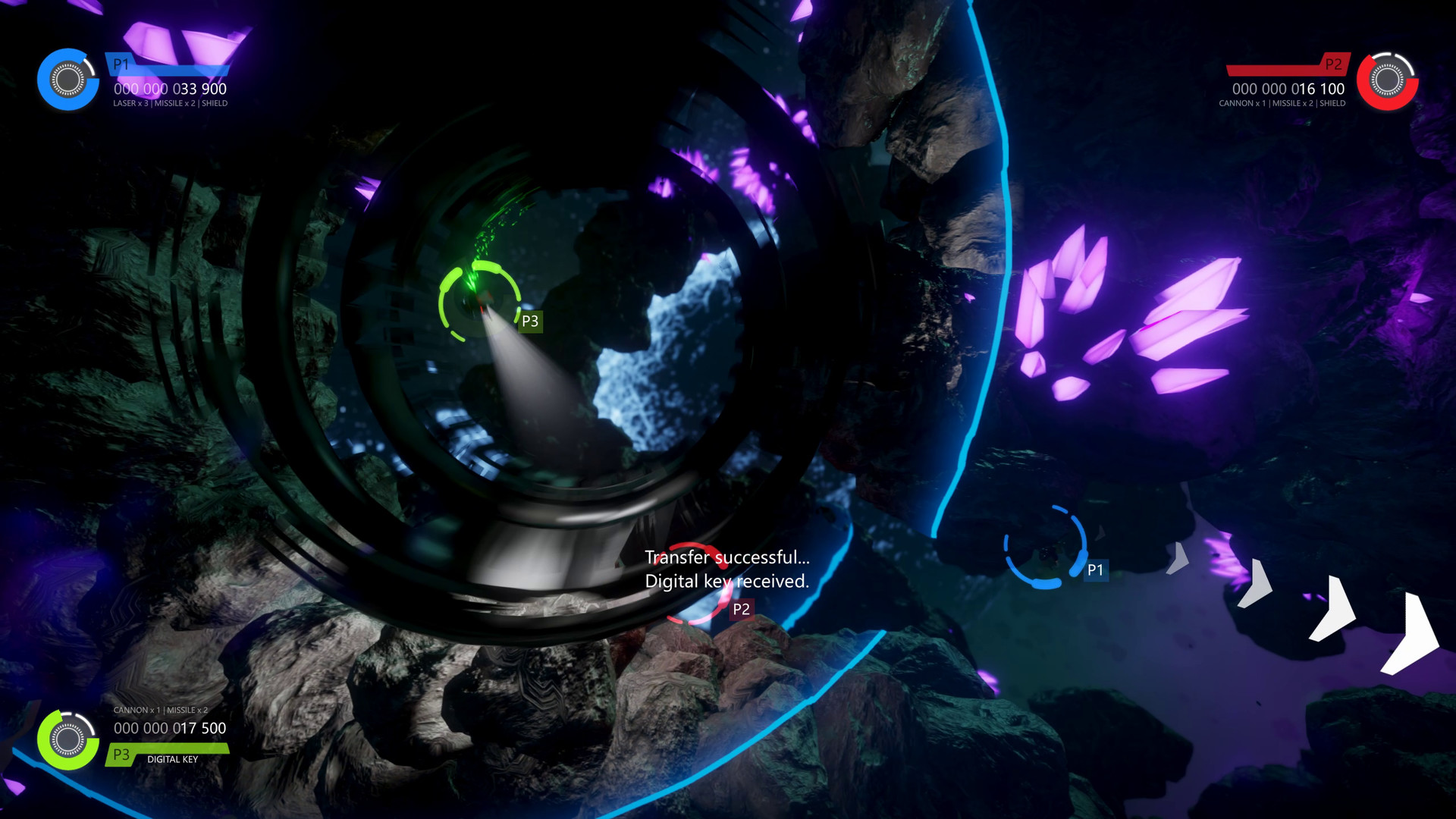 四人合作模式下，滿屏的彈幕與特效讓戰鬥場面極為壯觀。