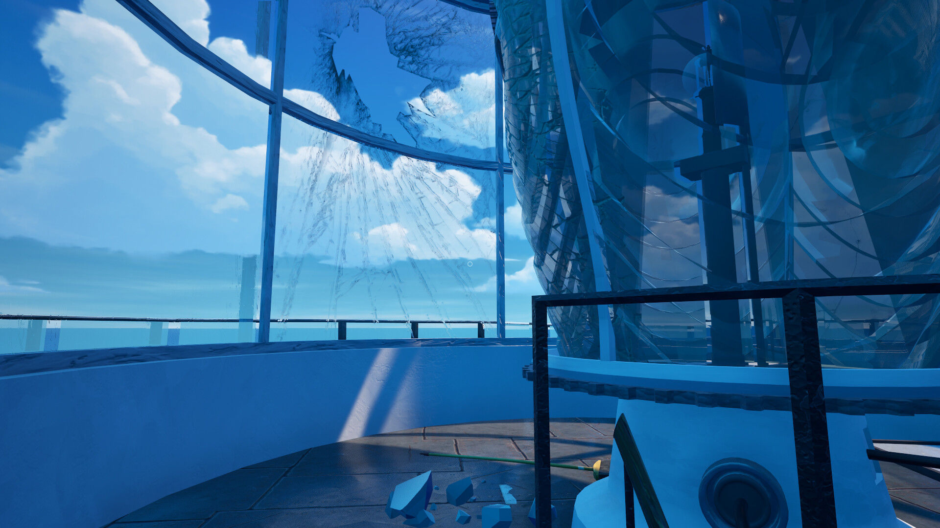 遊戲場景截圖：島嶼外部環境