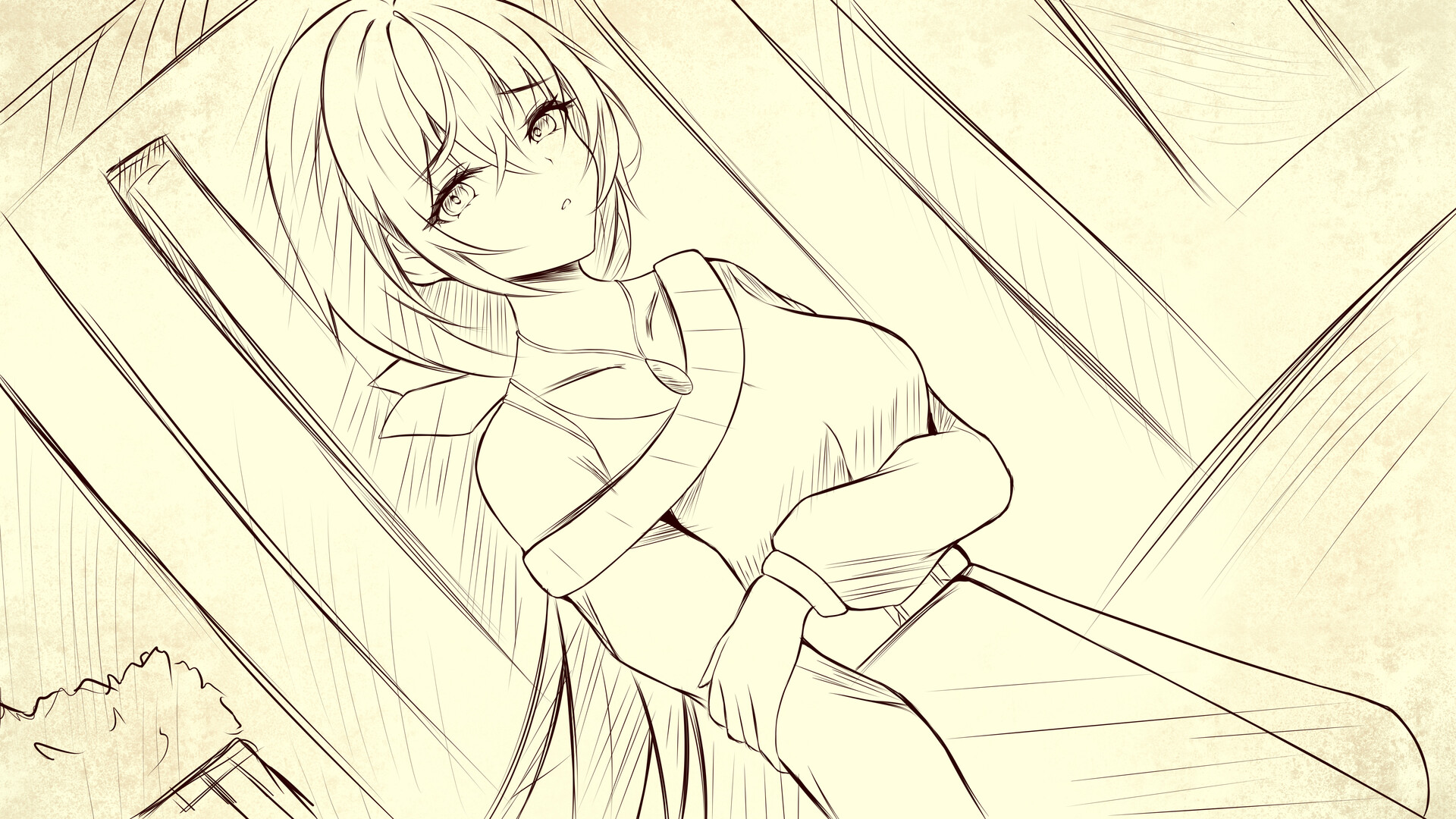 遊戲中的關鍵劇情畫面，光影效果運用得當，營造出唯美的氛圍。