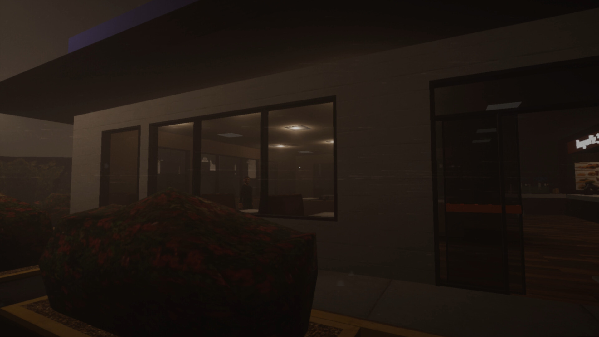 遊戲場景截圖:充滿謎團的走廊與恐怖氣氛