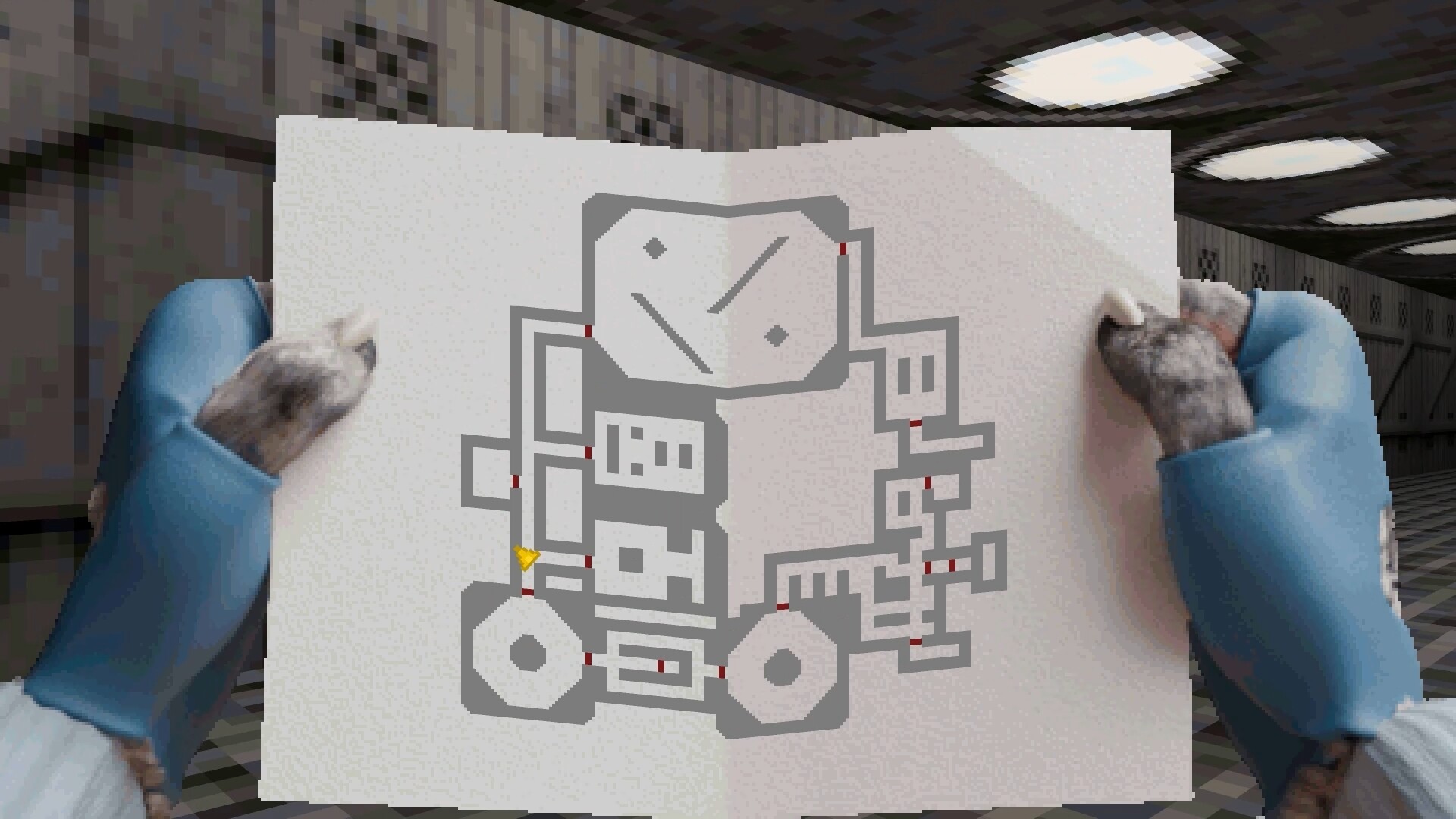 復古風格的像素畫面