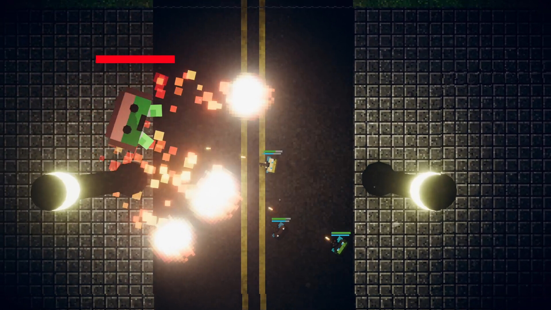 與隊友合作對抗敵人